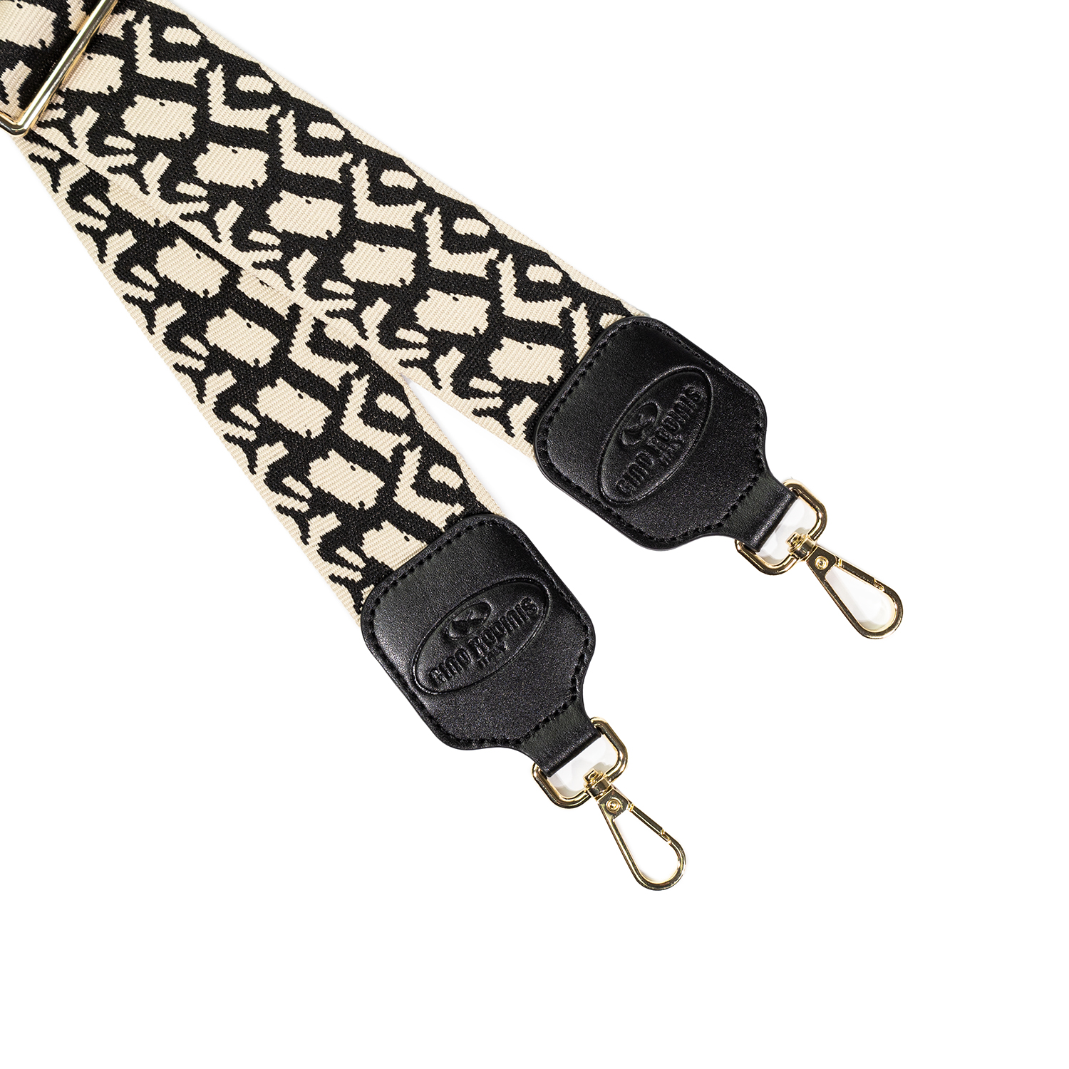 STRAP GINO RODINIS DISEÑO BLANCO NEGRO 2182 MICROFIBRA POLIÉSTER - 2