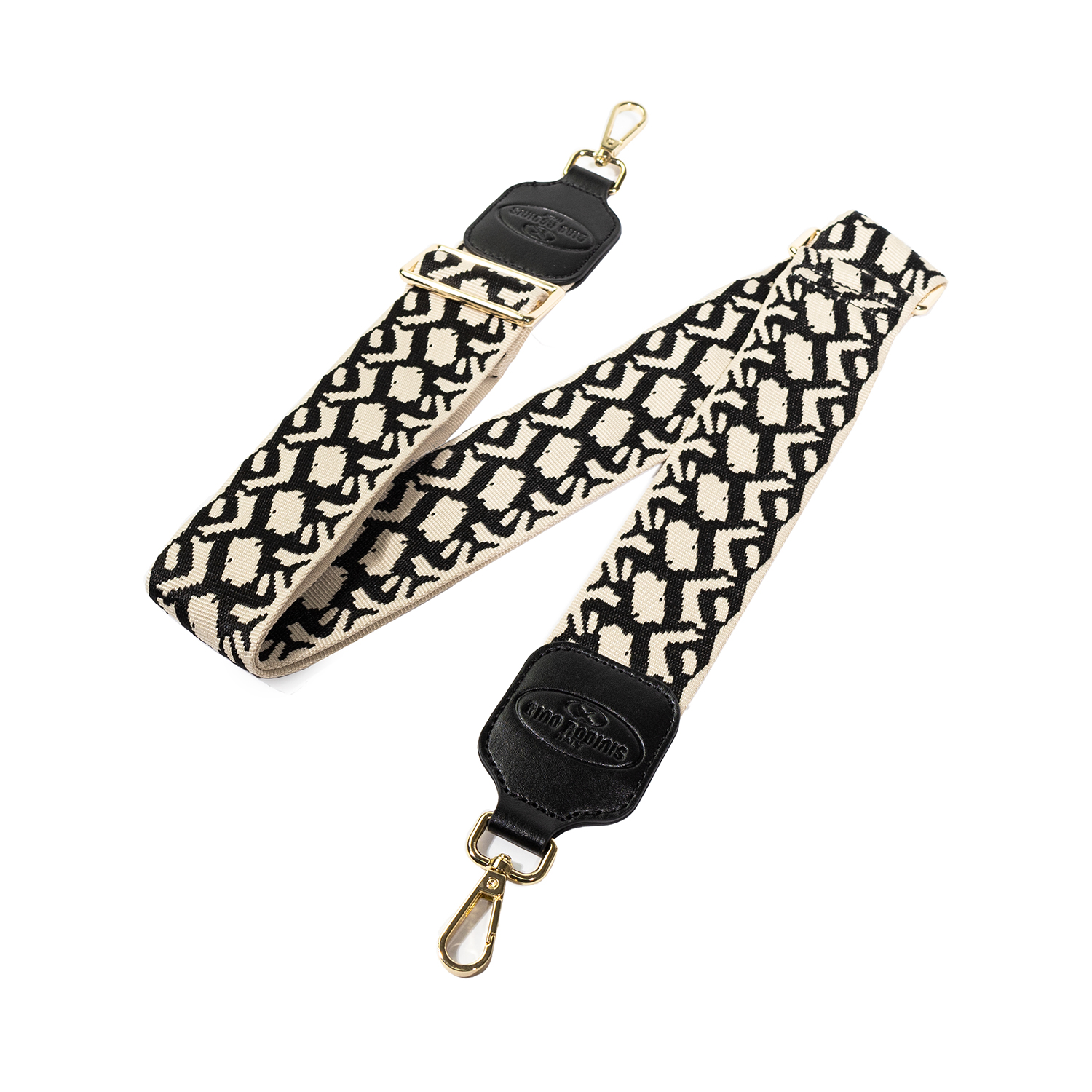 STRAP GINO RODINIS DISEÑO BLANCO NEGRO 2182 MICROFIBRA POLIÉSTER - 3