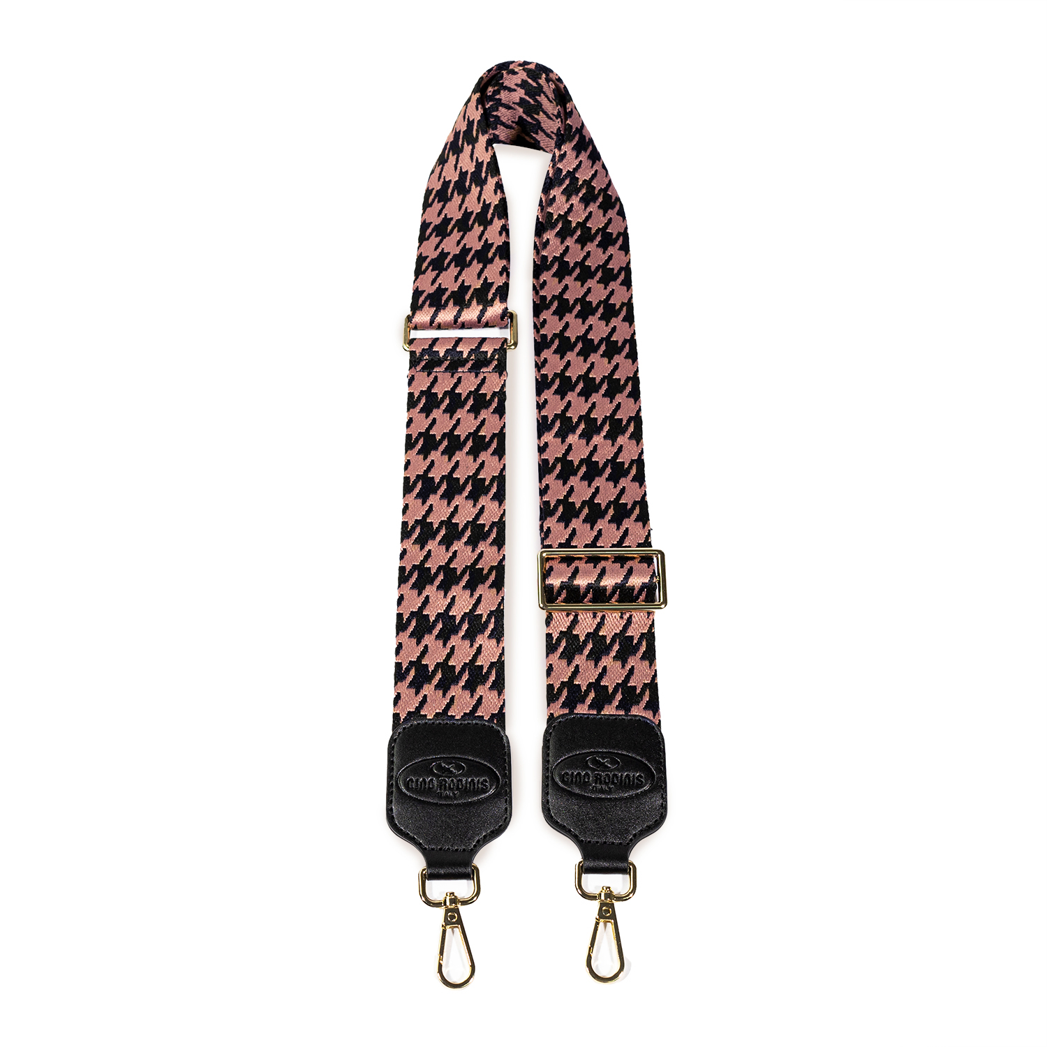 STRAP GINO RODINIS COLOR PALO ROSA/NEGRO DISEÑO 2181 MICROFIBRA POLIÉSTER - 1