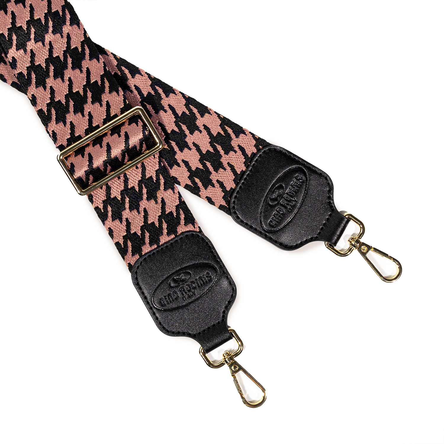 STRAP GINO RODINIS COLOR PALO ROSA/NEGRO DISEÑO 2181 MICROFIBRA POLIÉSTER - 2