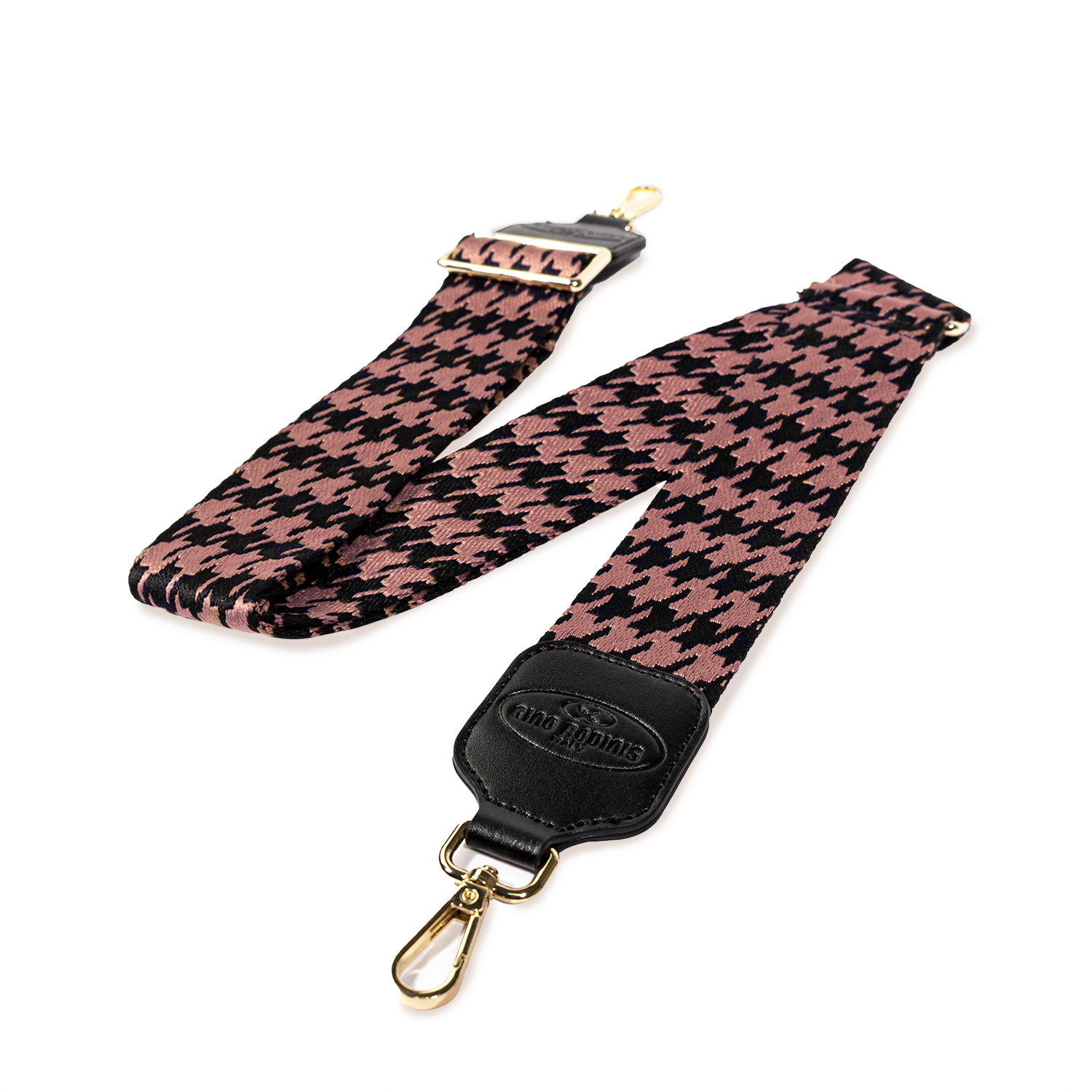 STRAP GINO RODINIS COLOR PALO ROSA/NEGRO DISEÑO 2181 MICROFIBRA POLIÉSTER - 3