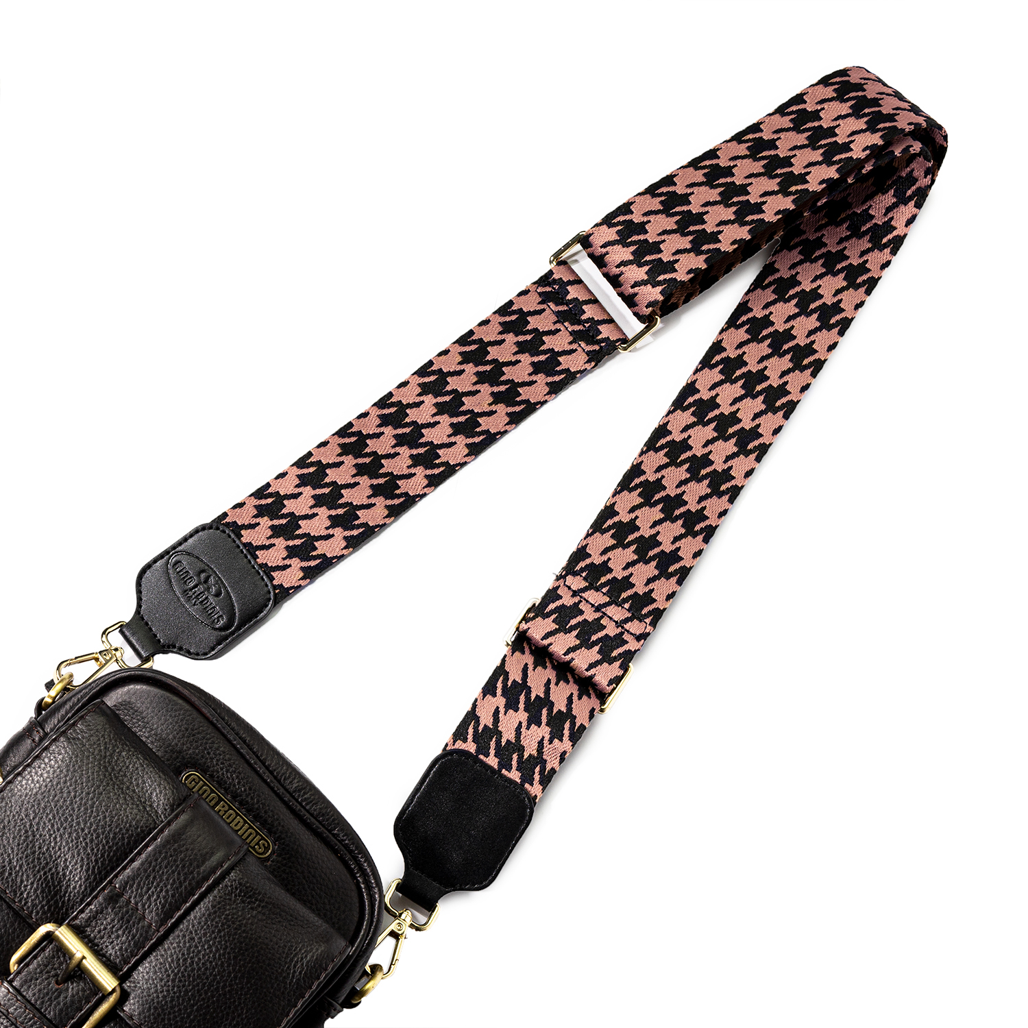 STRAP GINO RODINIS COLOR PALO ROSA/NEGRO DISEÑO 2181 MICROFIBRA POLIÉSTER - 4