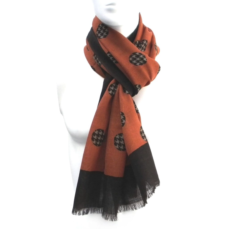 BUFANDA GINO RODINIS NARANJO 2063 MULTICOLOR - 1