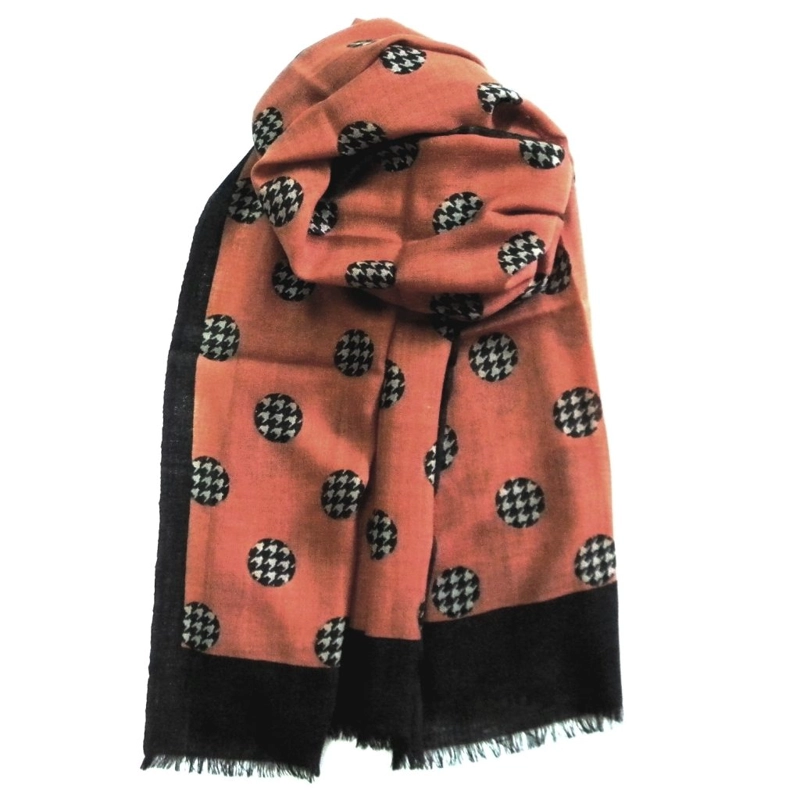 BUFANDA GINO RODINIS NARANJO 2063 MULTICOLOR - 2