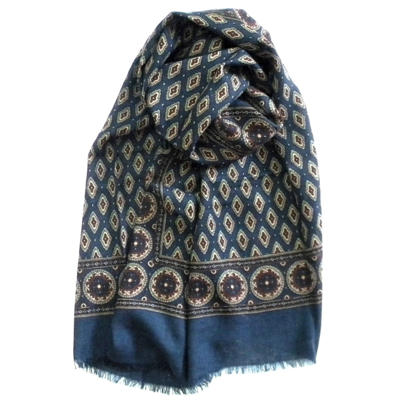 BUFANDA GINO RODINIS AZUL 2069 MULTICOLOR - 2