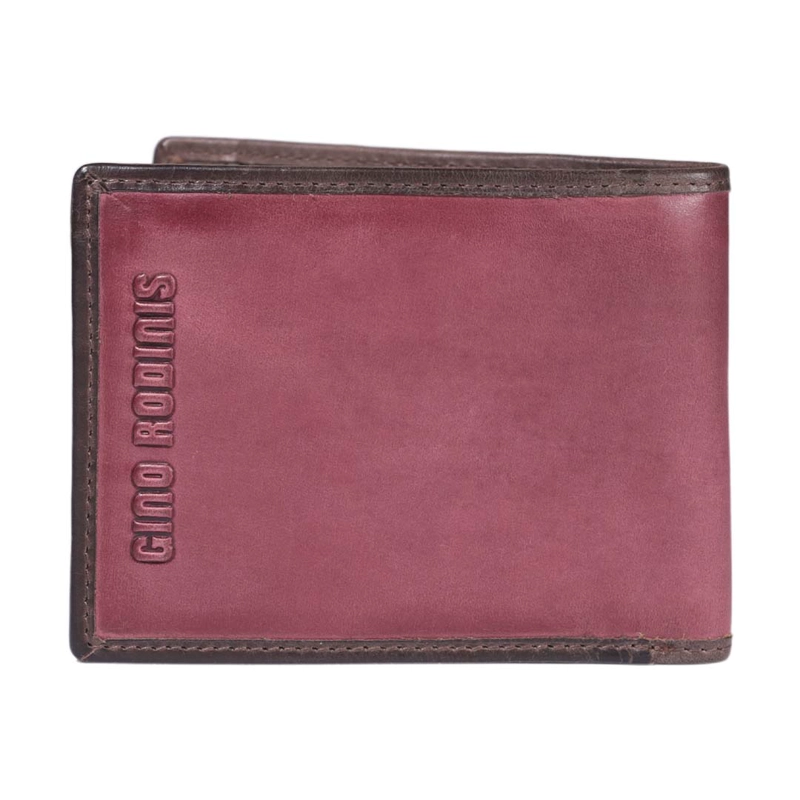 BILLETERA HOMBRE MASSIMO 813 ROJA GINO RODINIS - 4
