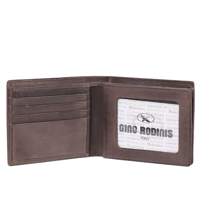 BILLETERA HOMBRE MASSIMO 816 ROJA GINO RODINIS - 4