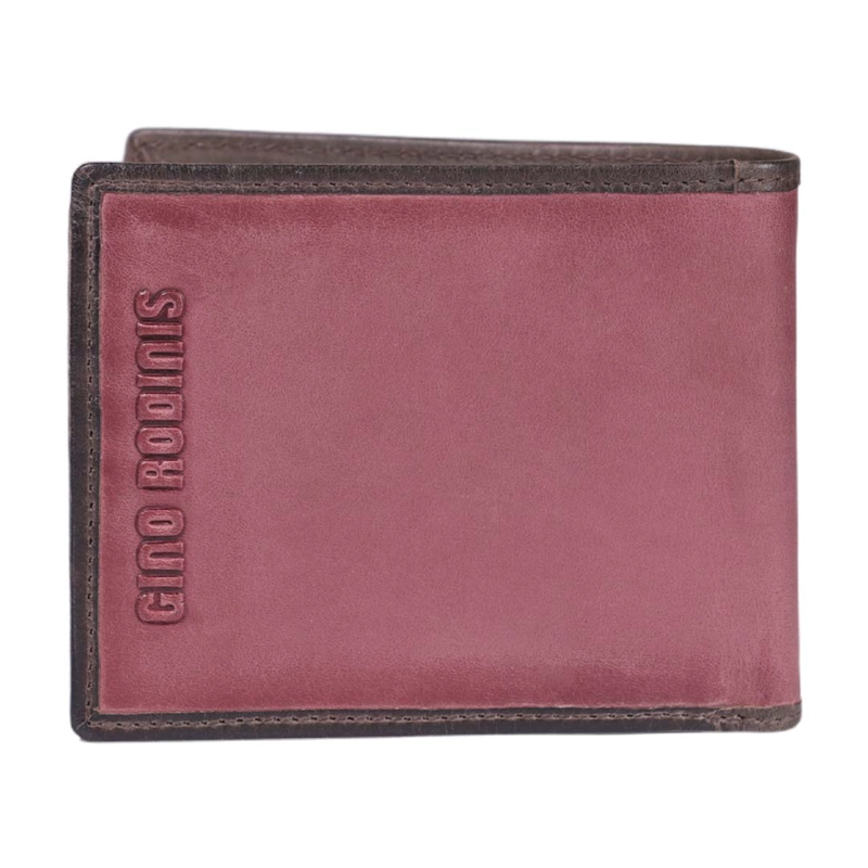 BILLETERA HOMBRE MASSIMO 816 ROJA GINO RODINIS - 5