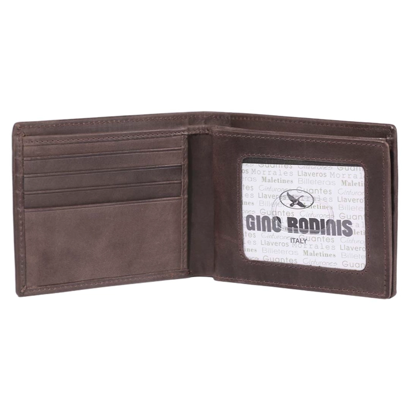BILLETERA HOMBRE MASSIMO 816 CAMEL GINO RODINIS - 4