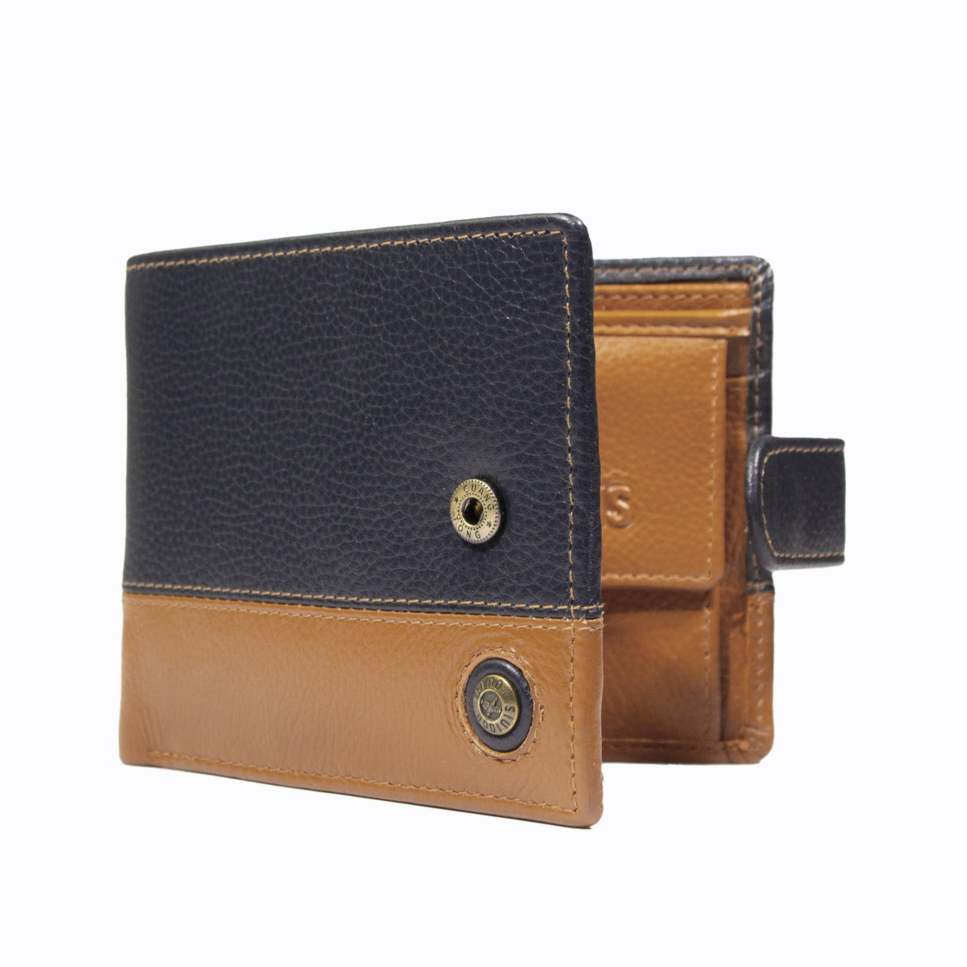 BILLETERA HOMBRE CAPRI 985 AZUL/NARANJO GINO RODINIS - 2