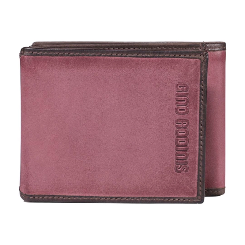 BILLETERA HOMBRE MASSIMO 812 ROJA GINO RODINIS - 6