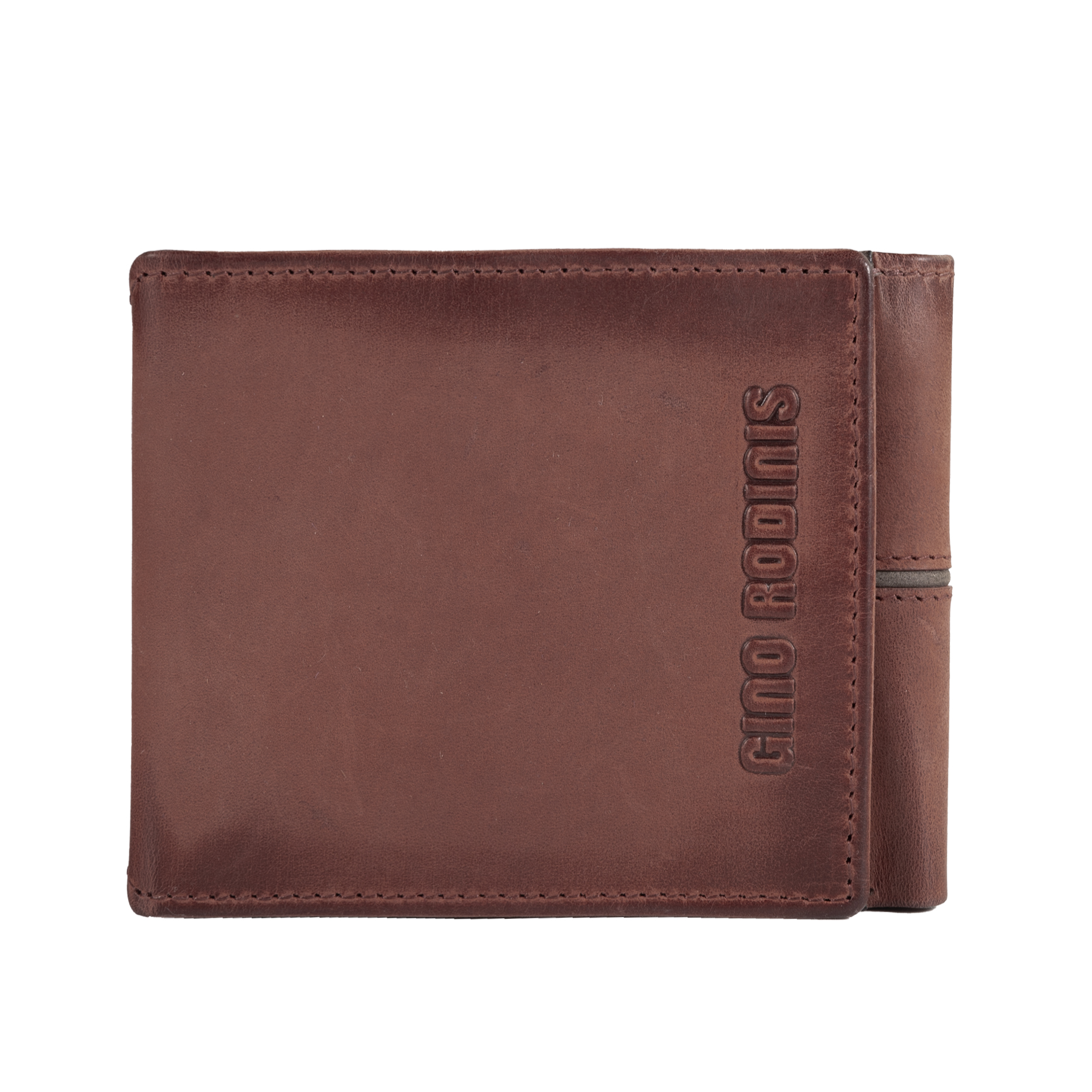 BILLETERA GINO RODINIS TEXAS 1.163 ROJO/MARRÓN - 6