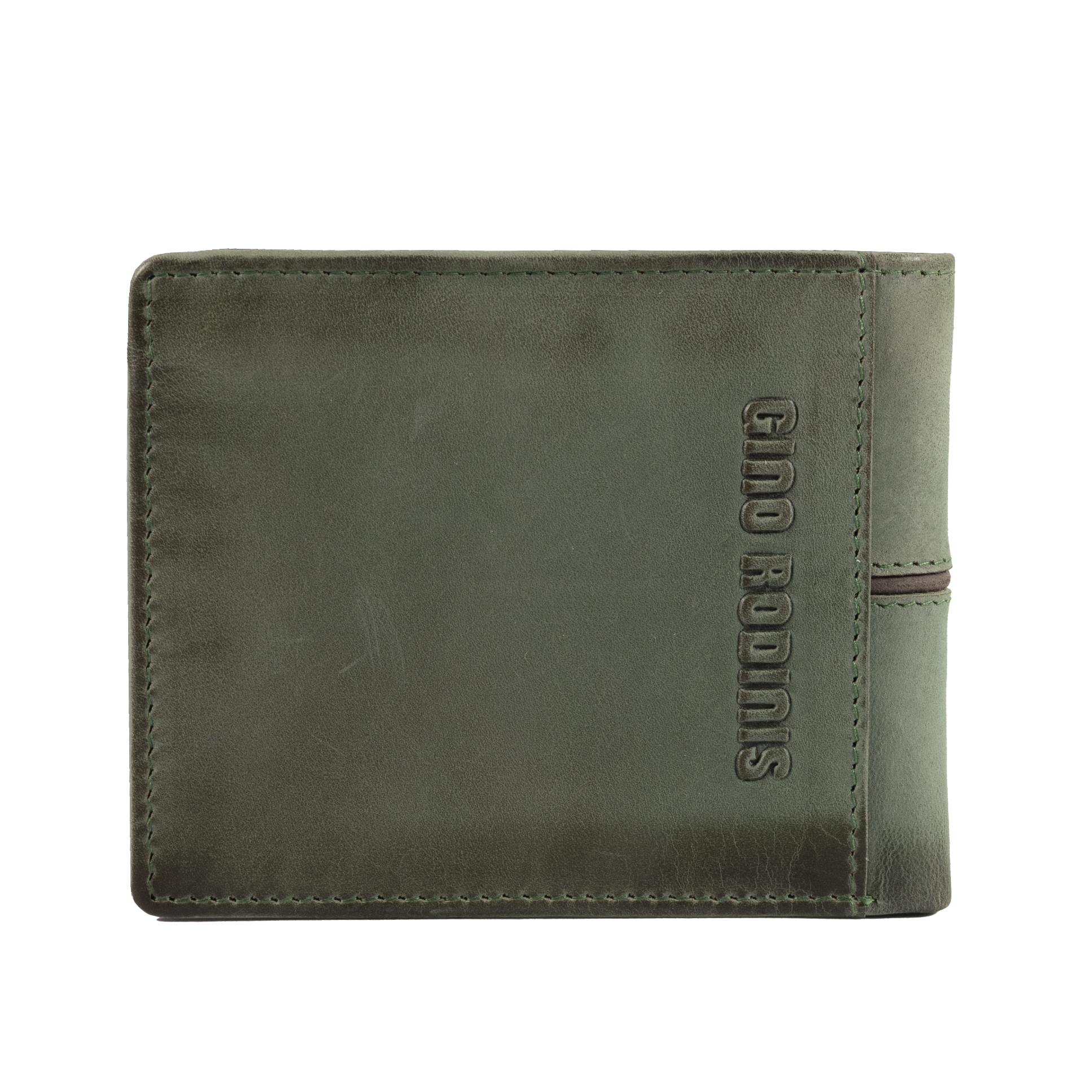 BILLETERA GINO RODINIS TEXAS 161 VERDE/MARRÓN - 5