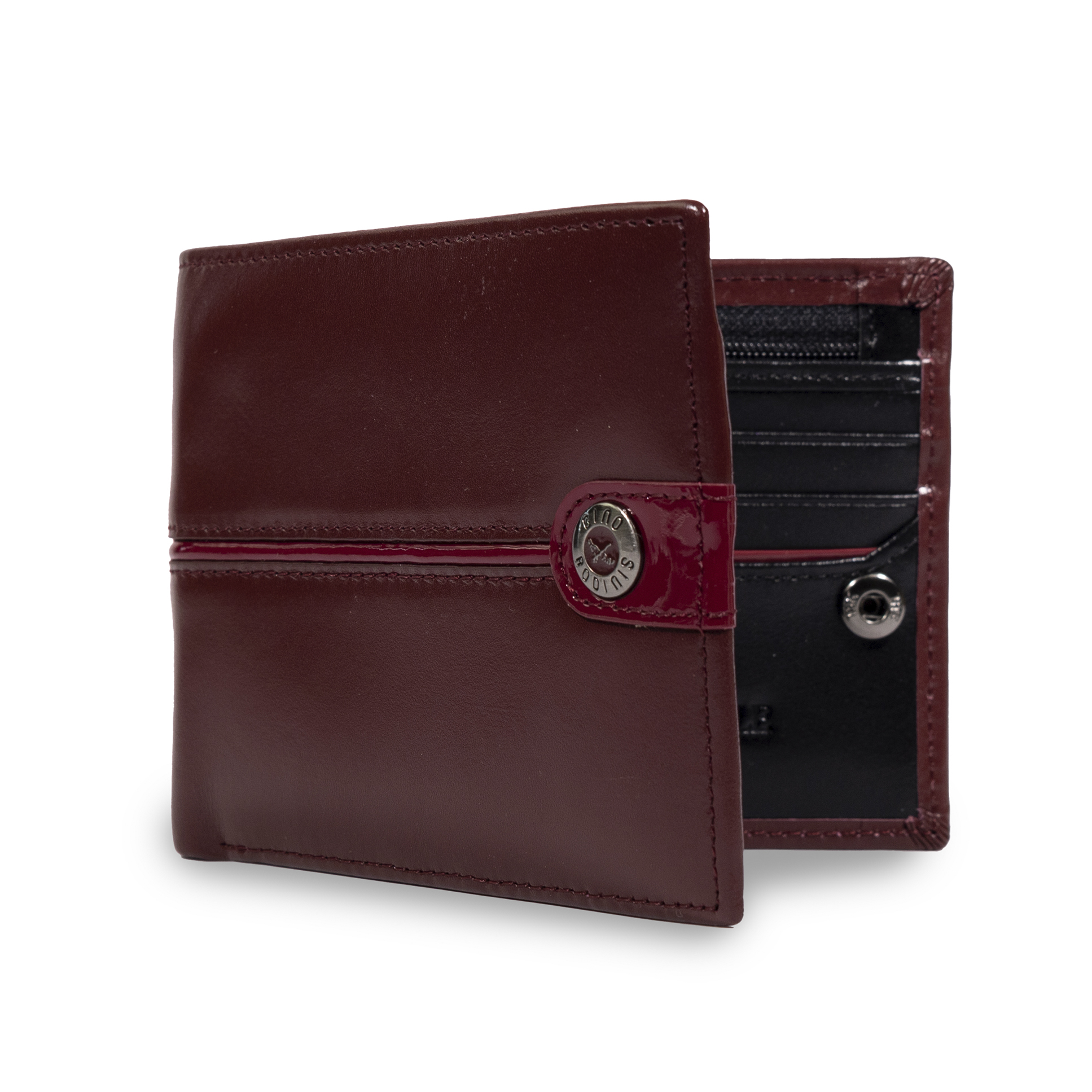 BILLETERA GINO RODINIS INVICTUS 576 ROJO/NEGRO - 2