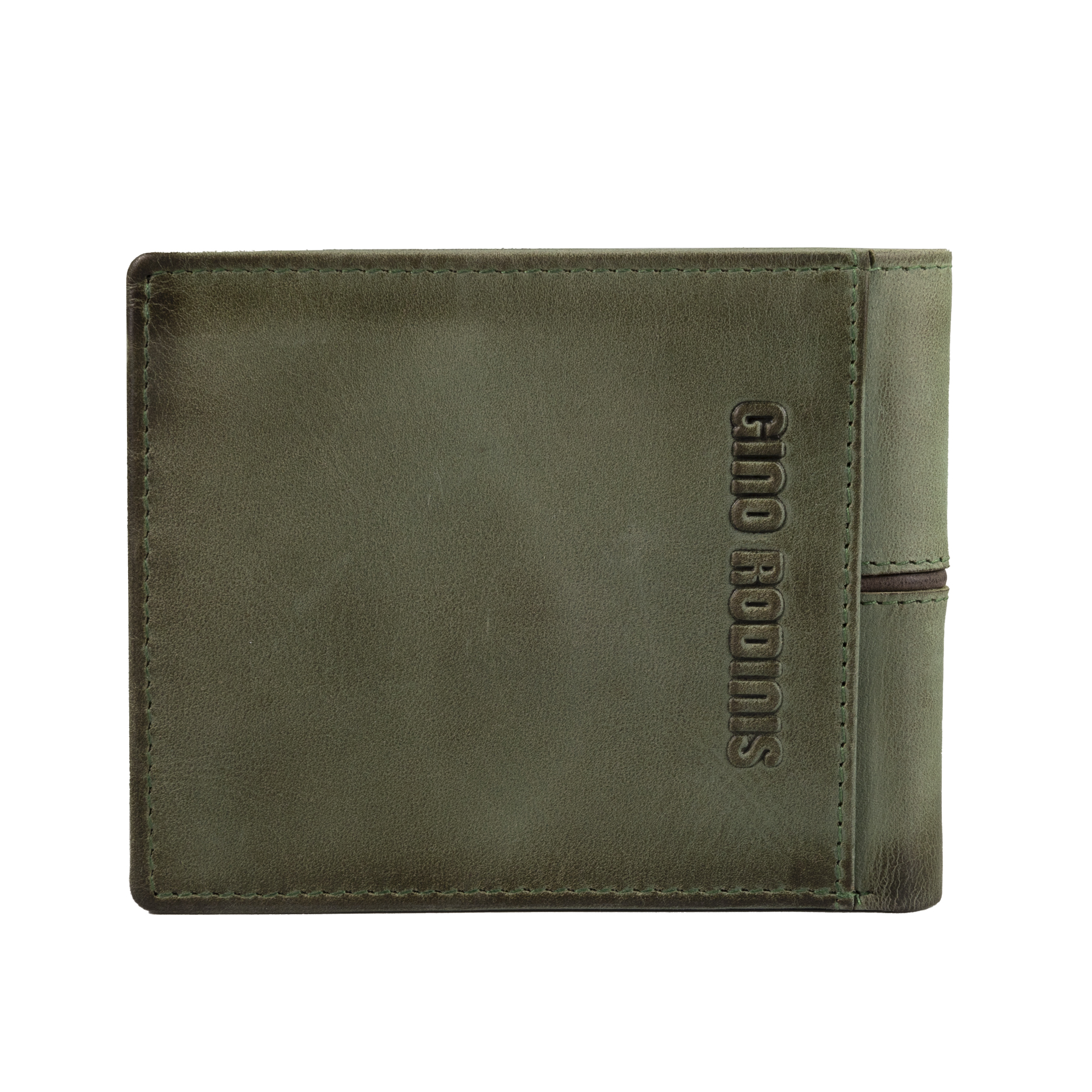BILLETERA GINO RODINIS TEXAS 162 VERDE/MARRÓN - 6
