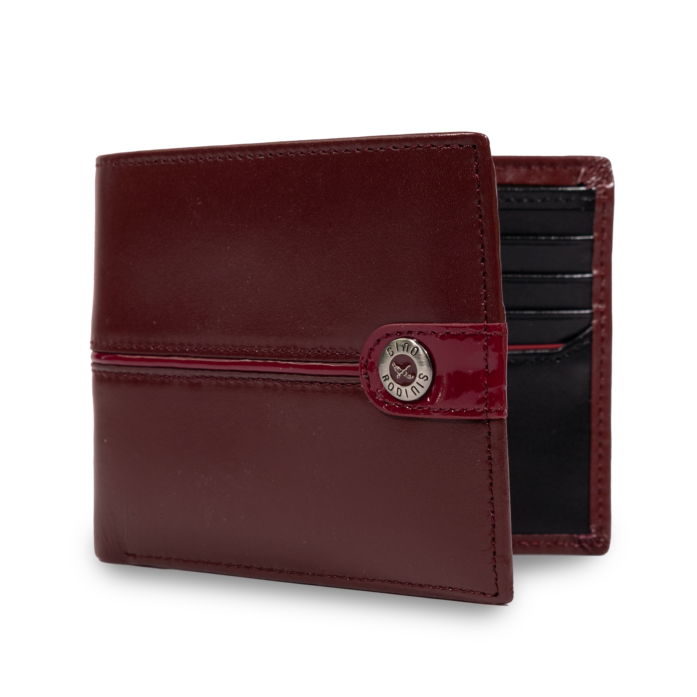 BILLETERA GINO RODINIS INVICTUS 575 ROJO/NEGRO - 2