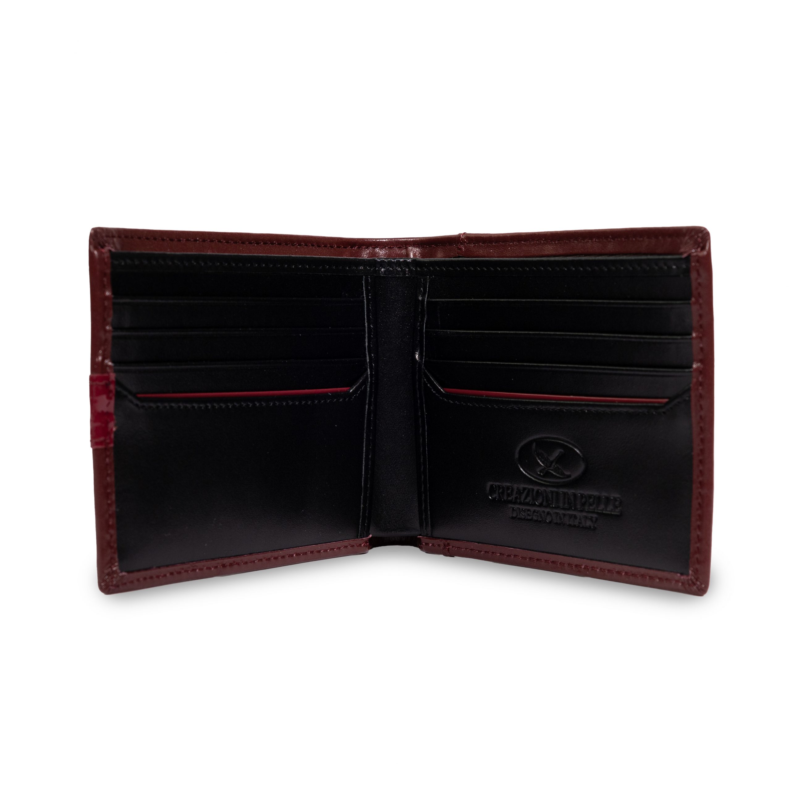 BILLETERA GINO RODINIS INVICTUS 575 ROJO/NEGRO - 3