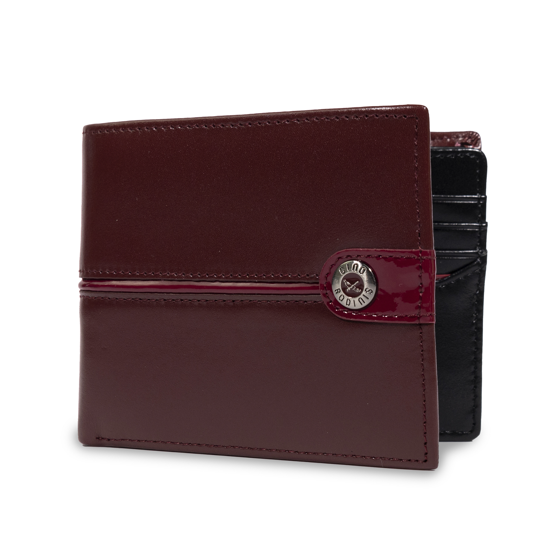 BILLETERA GINO RODINIS INVICTUS 577 ROJO/NEGRO - 2