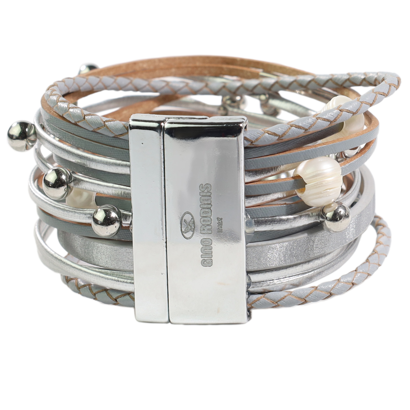BRAZALETE GINO RODINIS B401 PLATEADO - 2