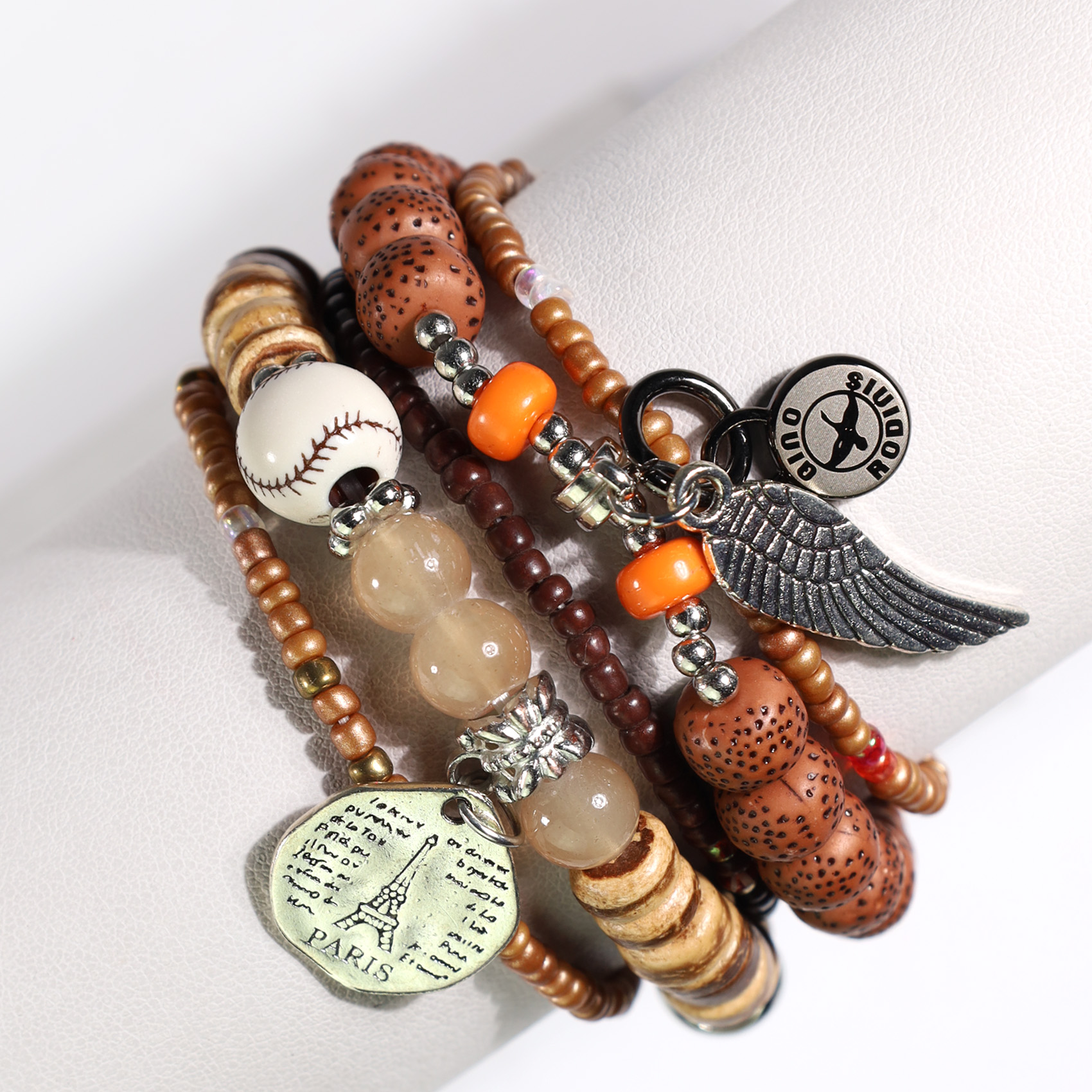 BRAZALETE GINO RODINIS B403 CAFÉ - 1