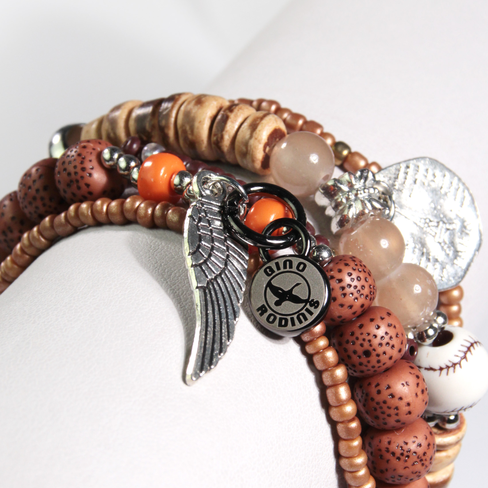 BRAZALETE GINO RODINIS B403 CAFÉ - 3
