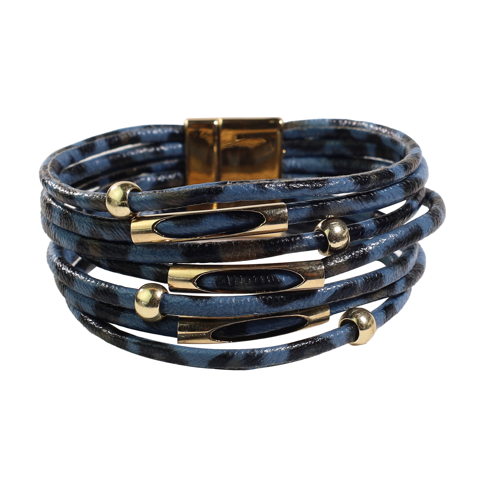 BRAZALETE GINO RODINIS B394 AZULES NEGRO - 1