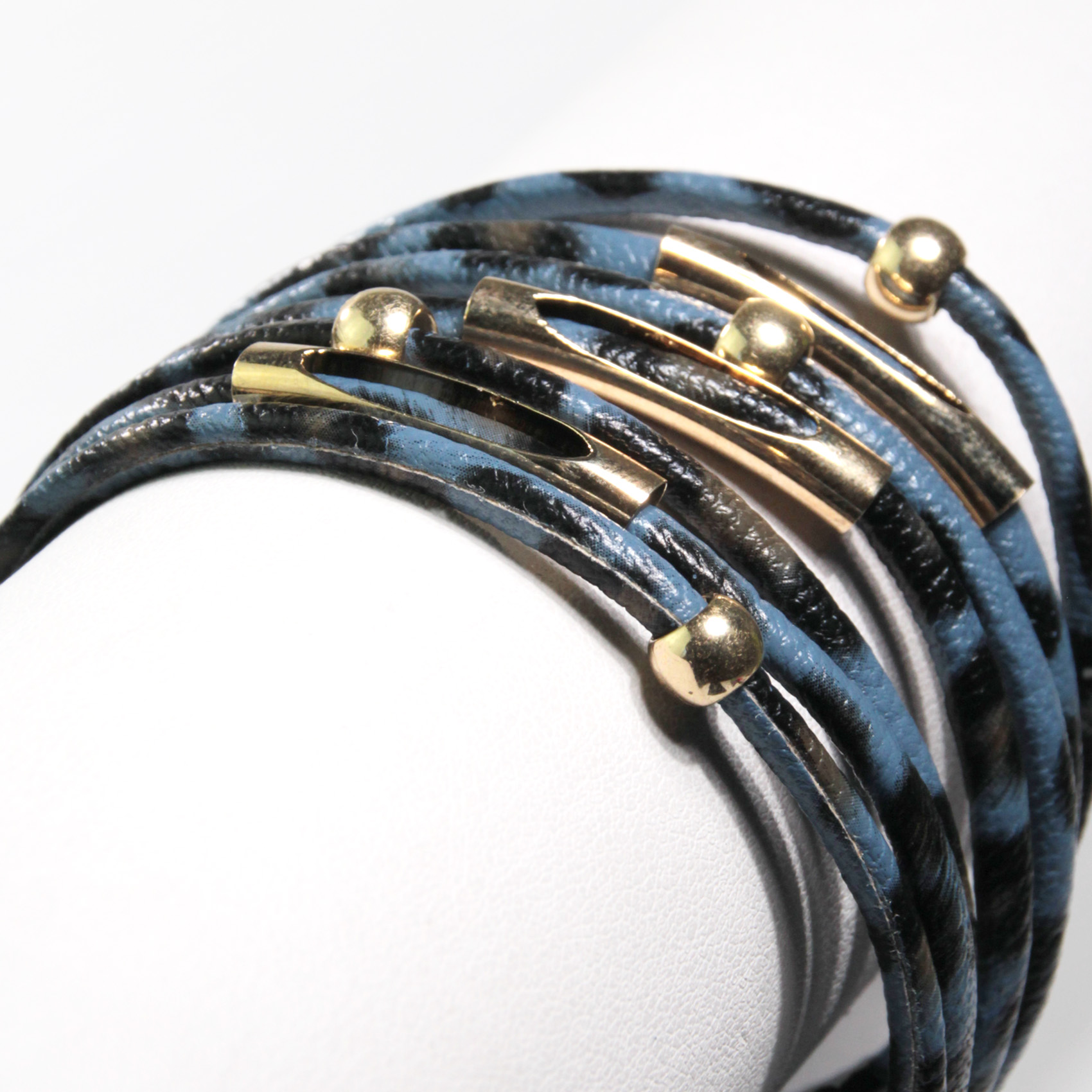 BRAZALETE GINO RODINIS B394 AZULES NEGRO - 3