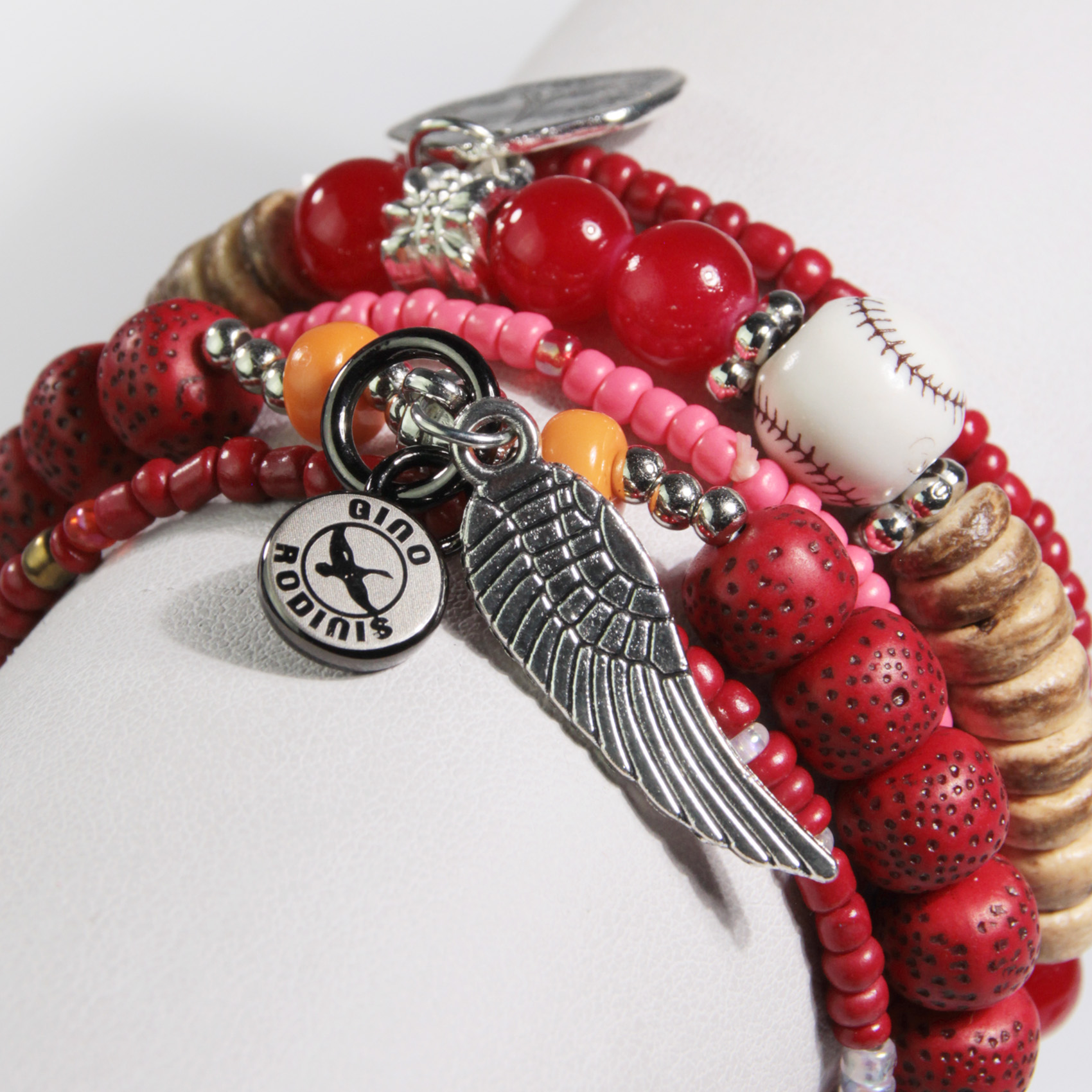 BRAZALETE GINO RODINIS B403 ROJA - 3