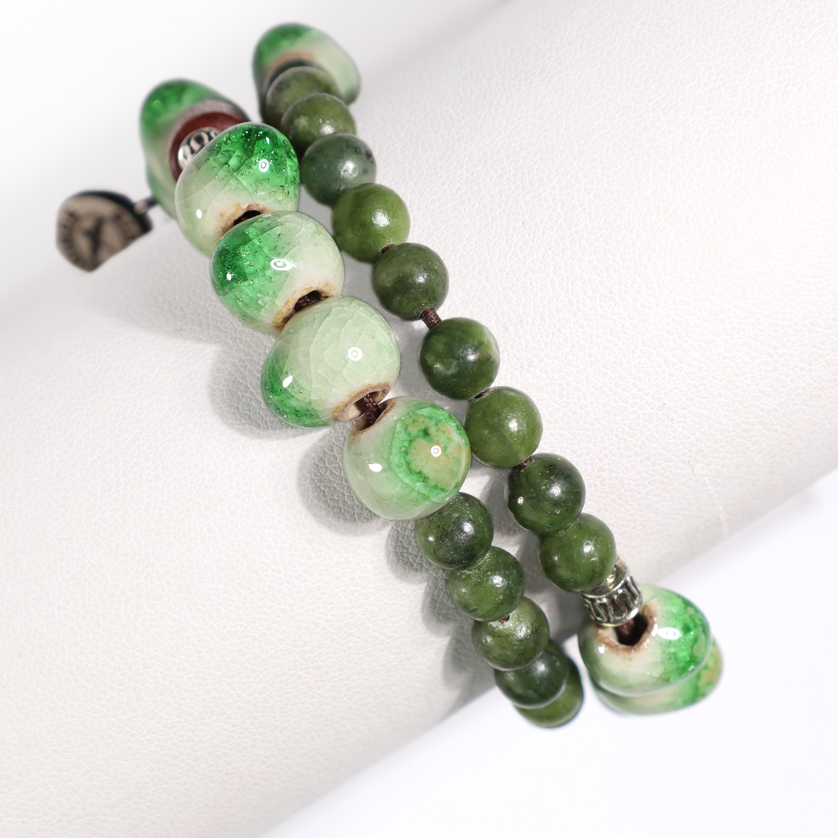 BRAZALETE GINO RODINIS B393 VERDE JADE - 2