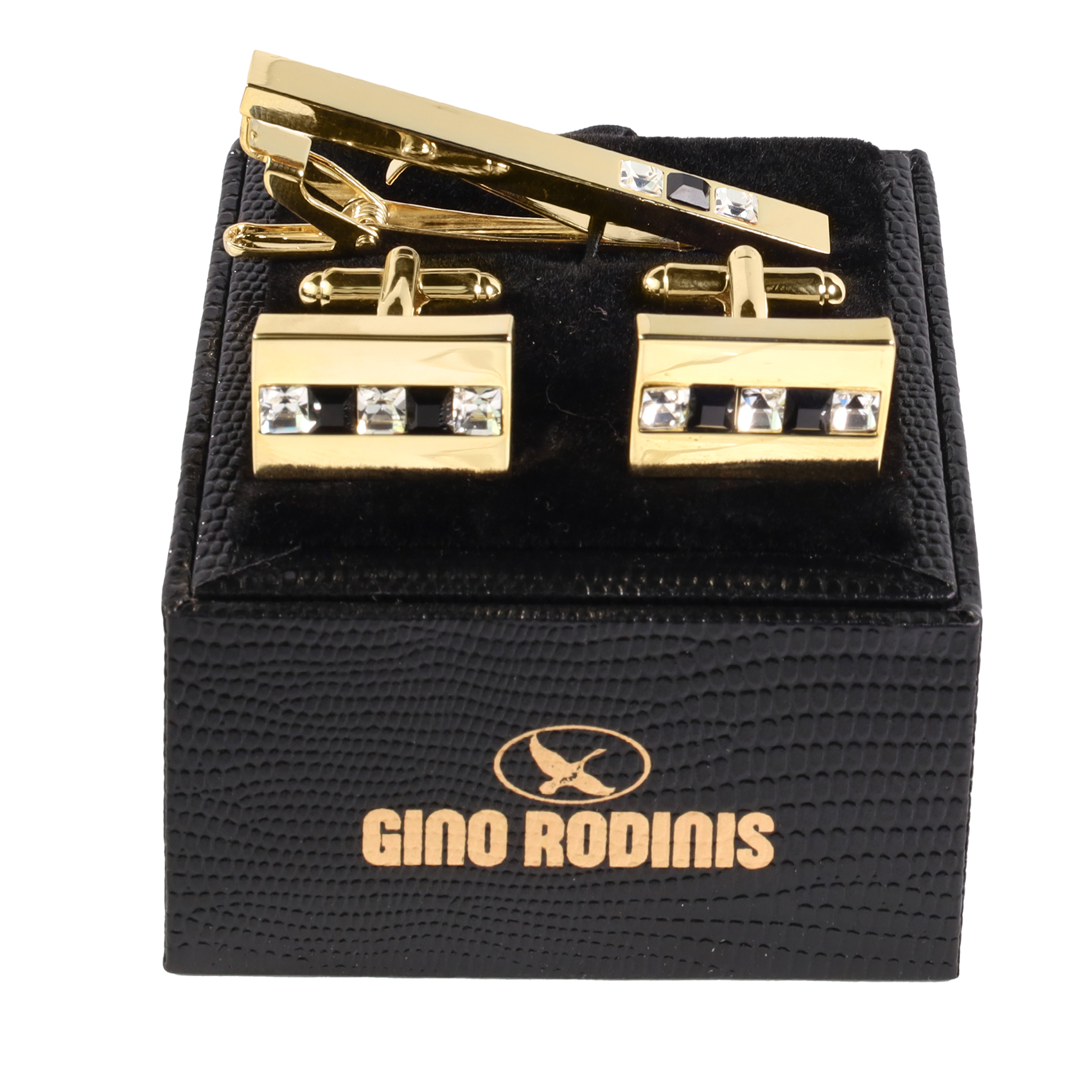 SET PASADOR DE CORBATA Y COLLERA GINO RODINIS PAS020 - 1