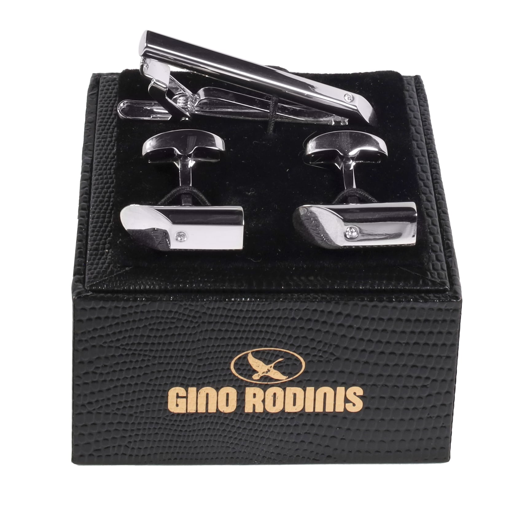SET PASADOR DE CORBATA Y COLLERA GINO RODINIS PAS013 - 1
