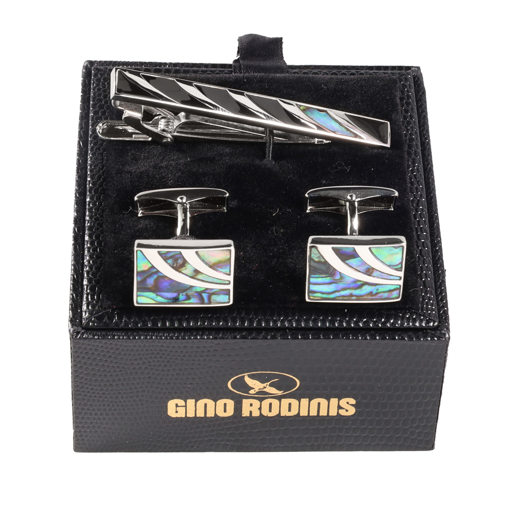 SET PASADOR DE CORBATA Y COLLERA GINO RODINIS PAS015 - 1