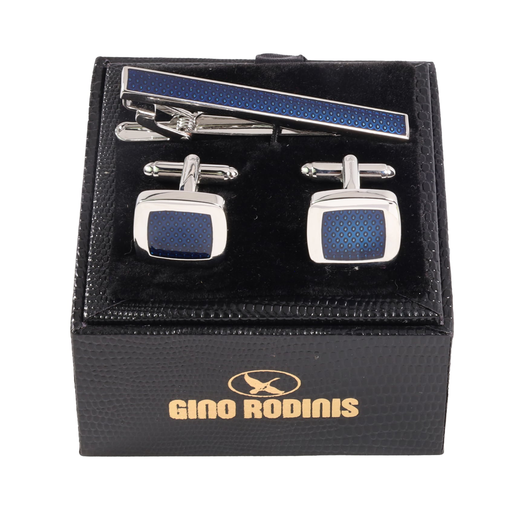 SET PASADOR DE CORBATA Y COLLERA  GINO RODINIS PAS016 - 1