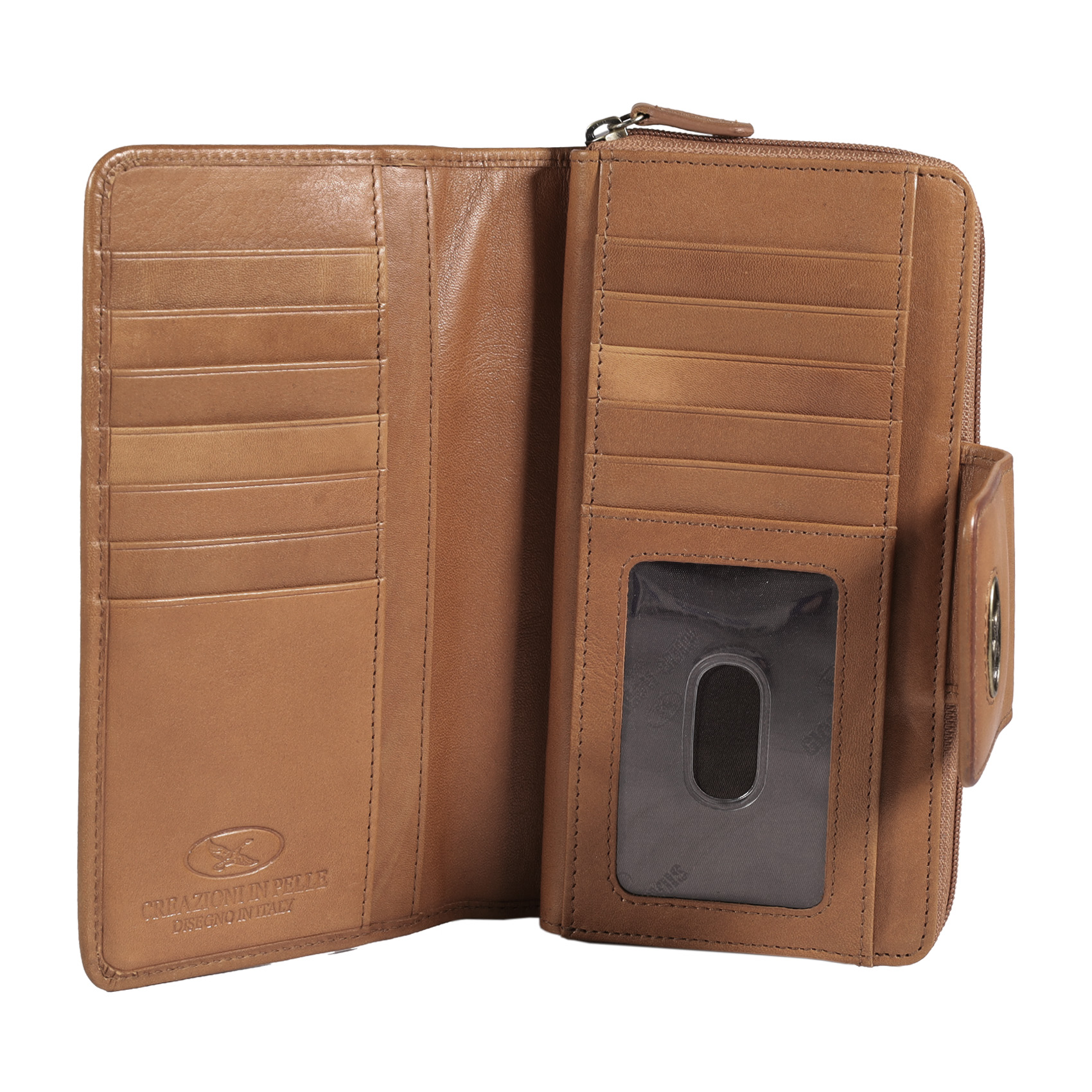 BILLETERA SIENA GINO RODINIS 1150 CAMEL - 3