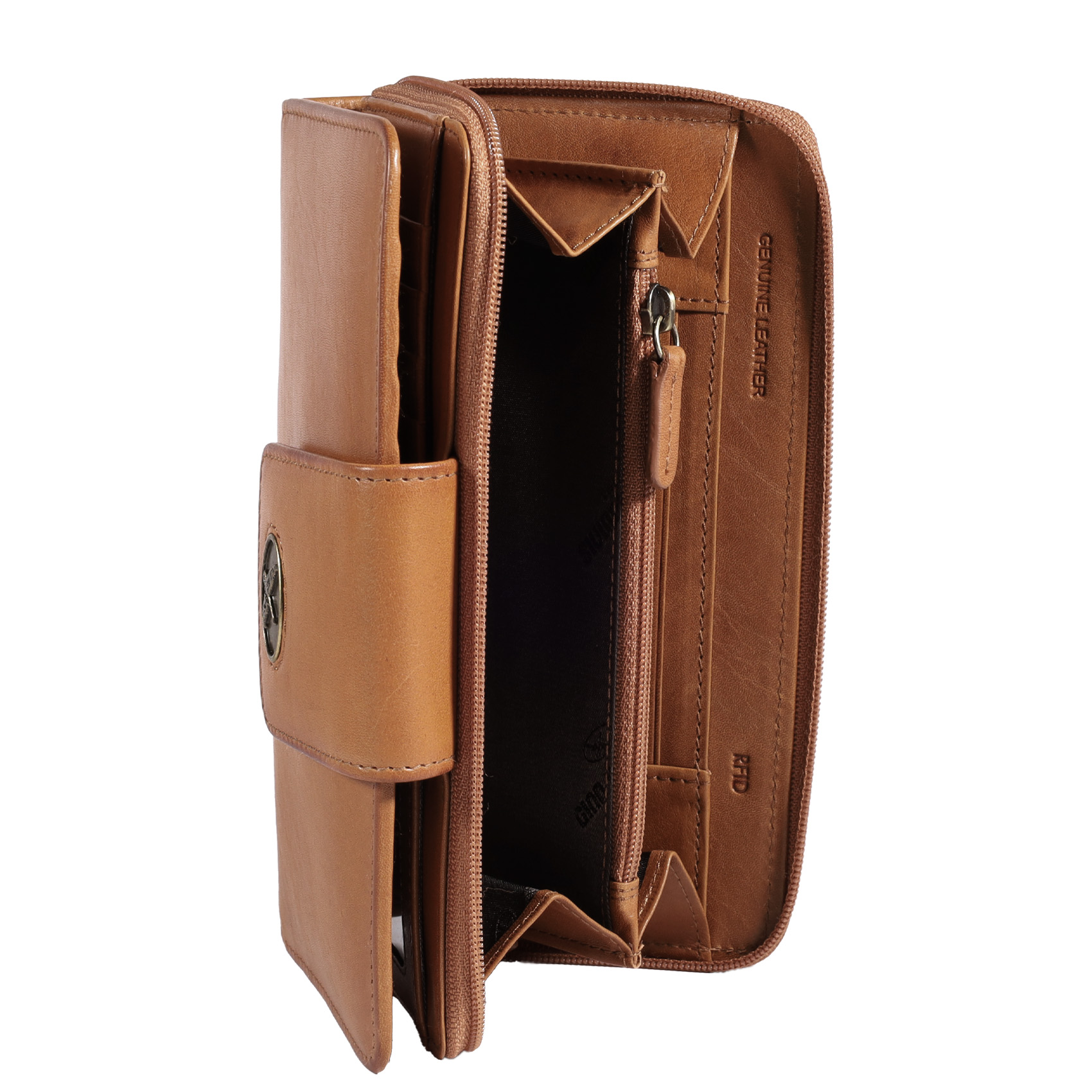 BILLETERA SIENA GINO RODINIS 1150 CAMEL - 4