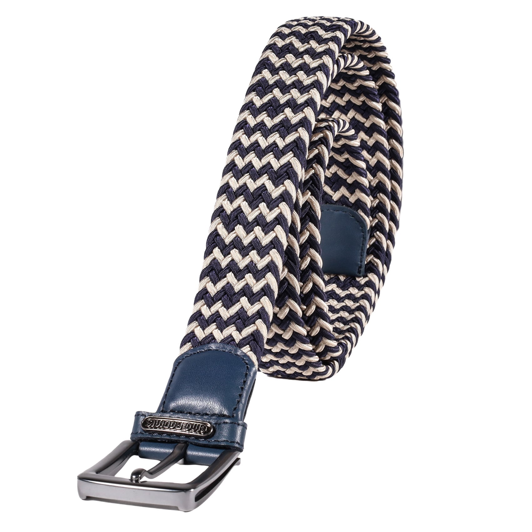 CINTURÓN ELASTICADO HOMBRE GINO RODINIS 2520 TALLA S-M AZUL/BEIGE - 2