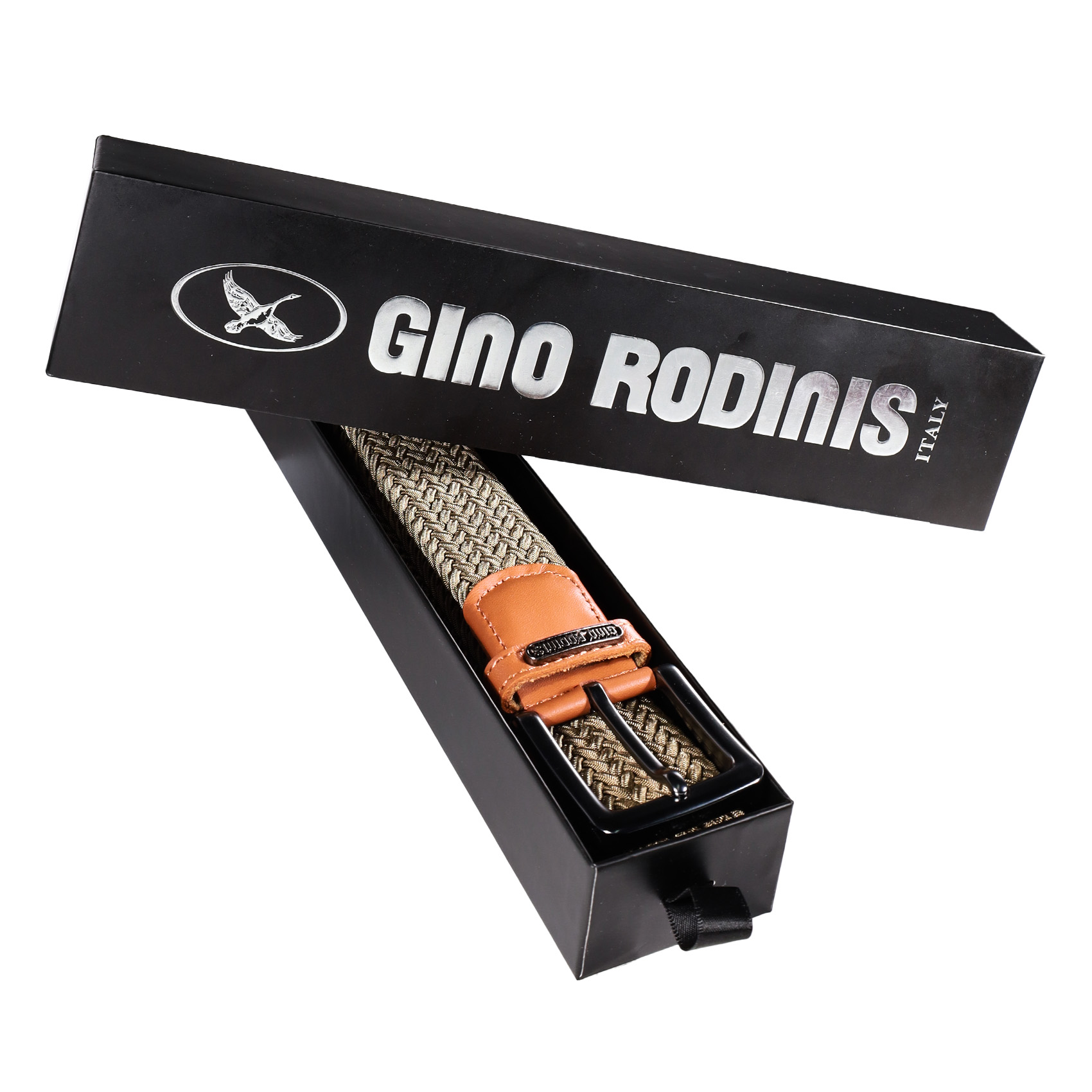 CINTURÓN ELASTICADO HOMBRE GINO RODINIS 2512 TALLA S-M OLIVO - 5