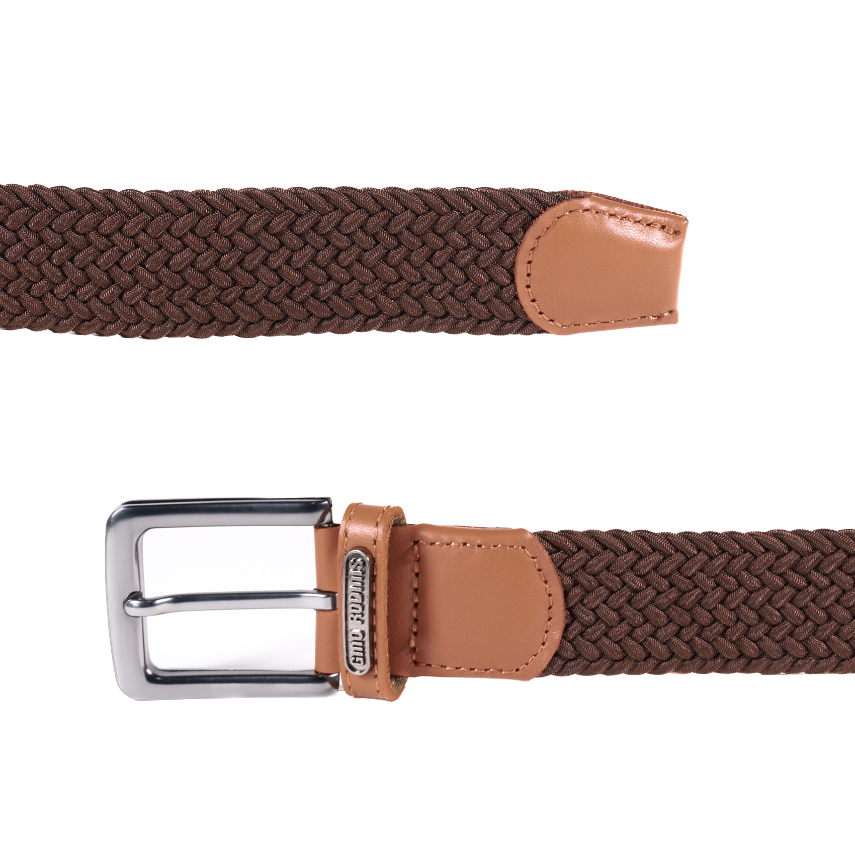CINTURÓN ELASTICADO HOMBRE GINO RODINIS 2510 TALLA S-M MARRON - 4
