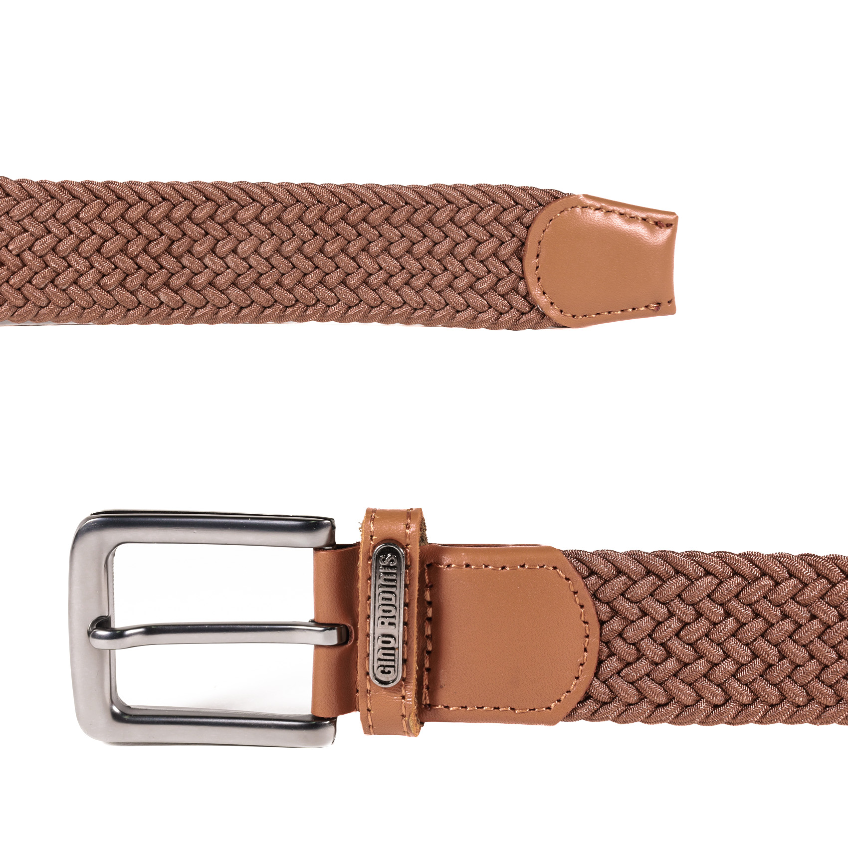 CINTURÓN ELASTICADO HOMBRE GINO RODINIS 2513 TALLA S-M CAMEL - 4