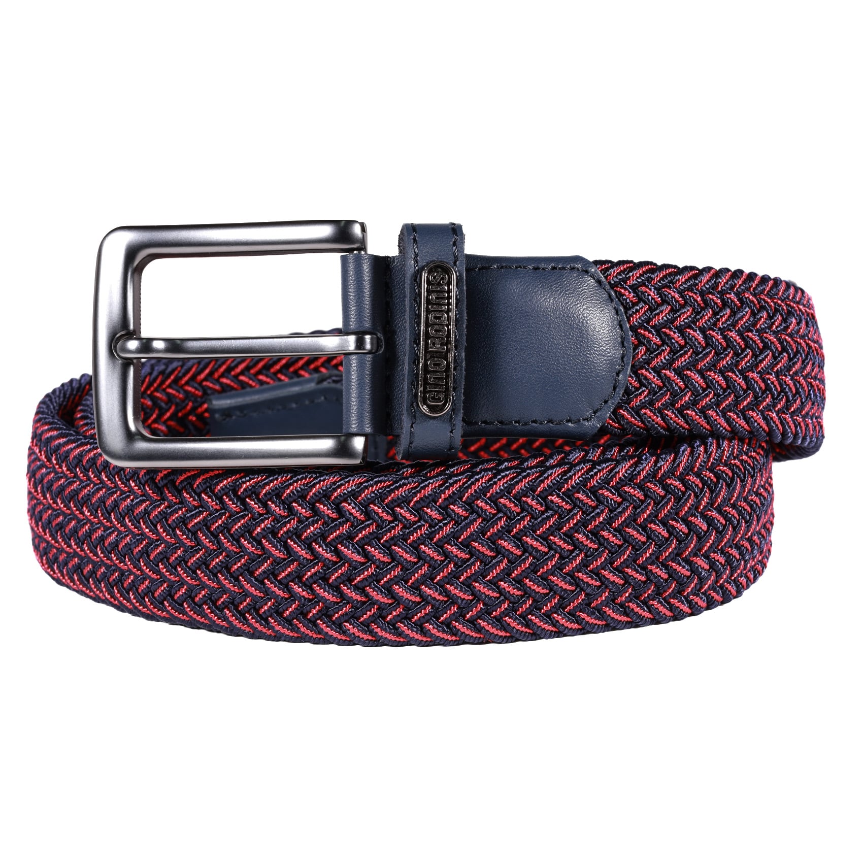 CINTURÓN ELASTICADO HOMBRE GINO RODINIS 2518 TALLA S-M AZUL/ROJO - 1