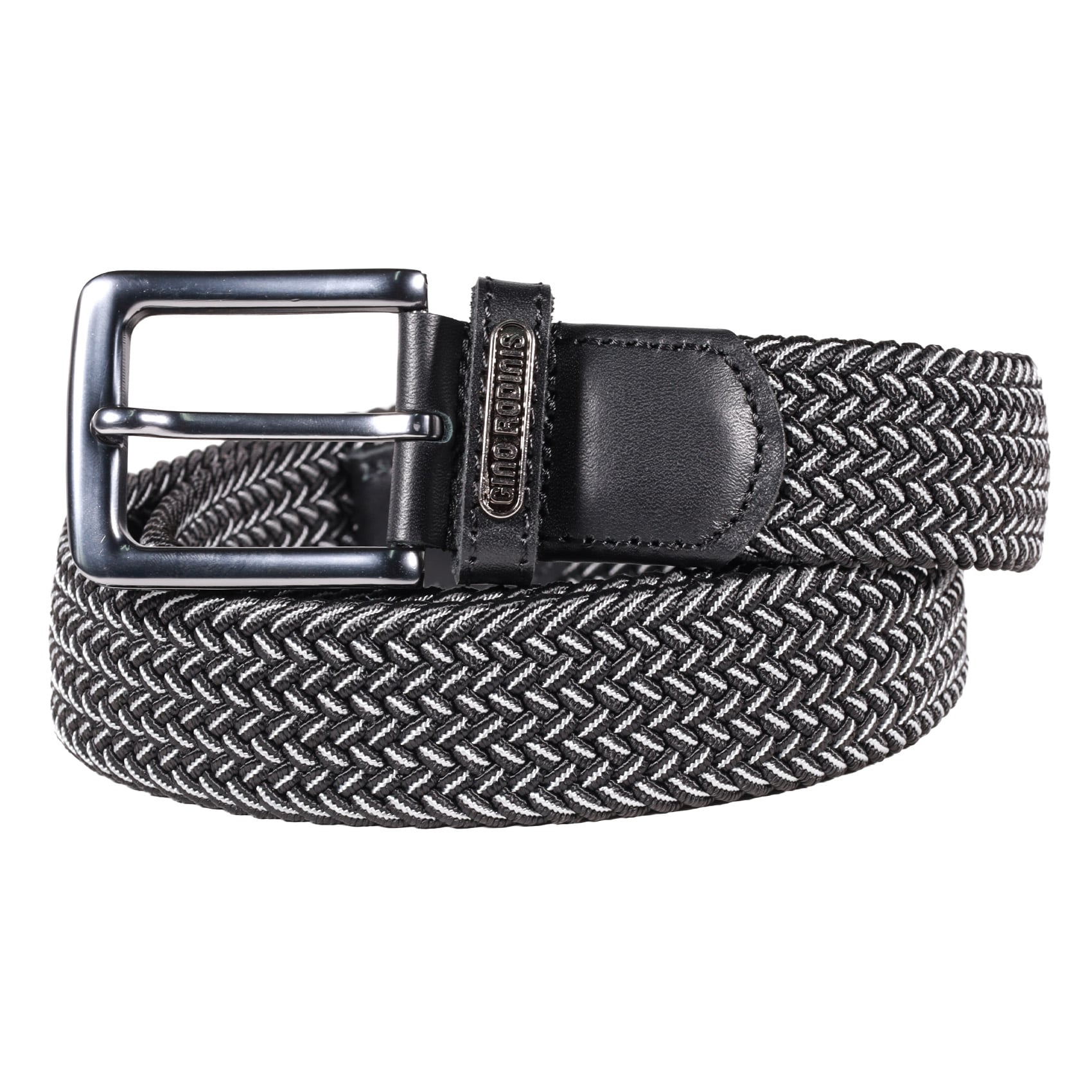 CINTURÓN ELASTICADO HOMBRE GINO RODINIS 2521 TALLA S-M NEGRO/GRIS - 1