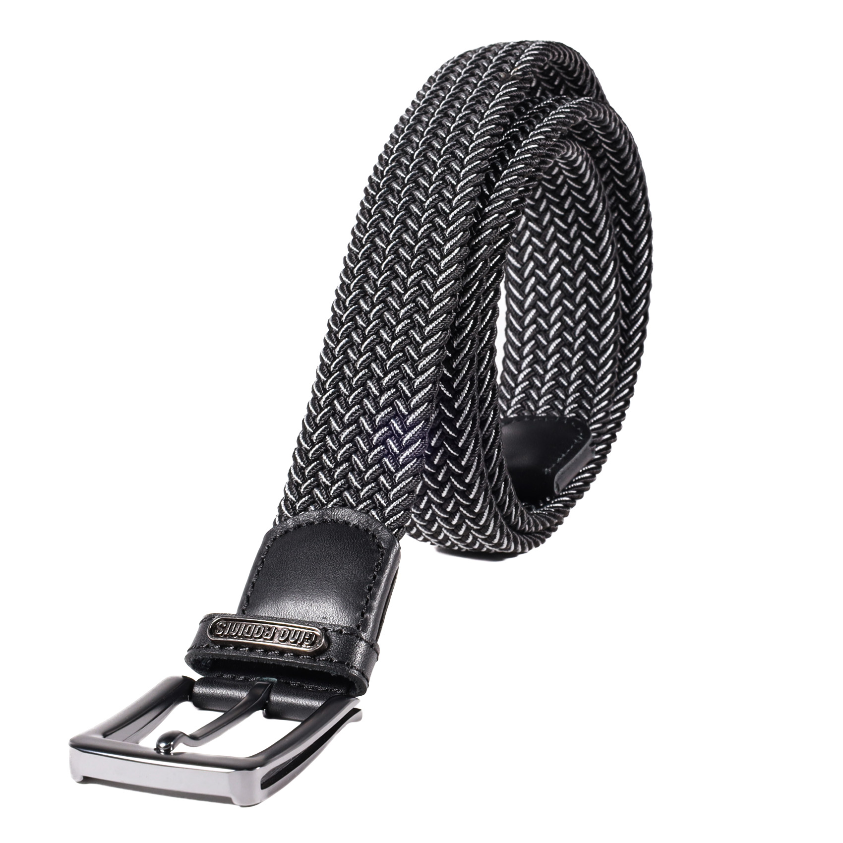 CINTURÓN ELASTICADO HOMBRE GINO RODINIS 2521 TALLA S-M NEGRO/GRIS - 2