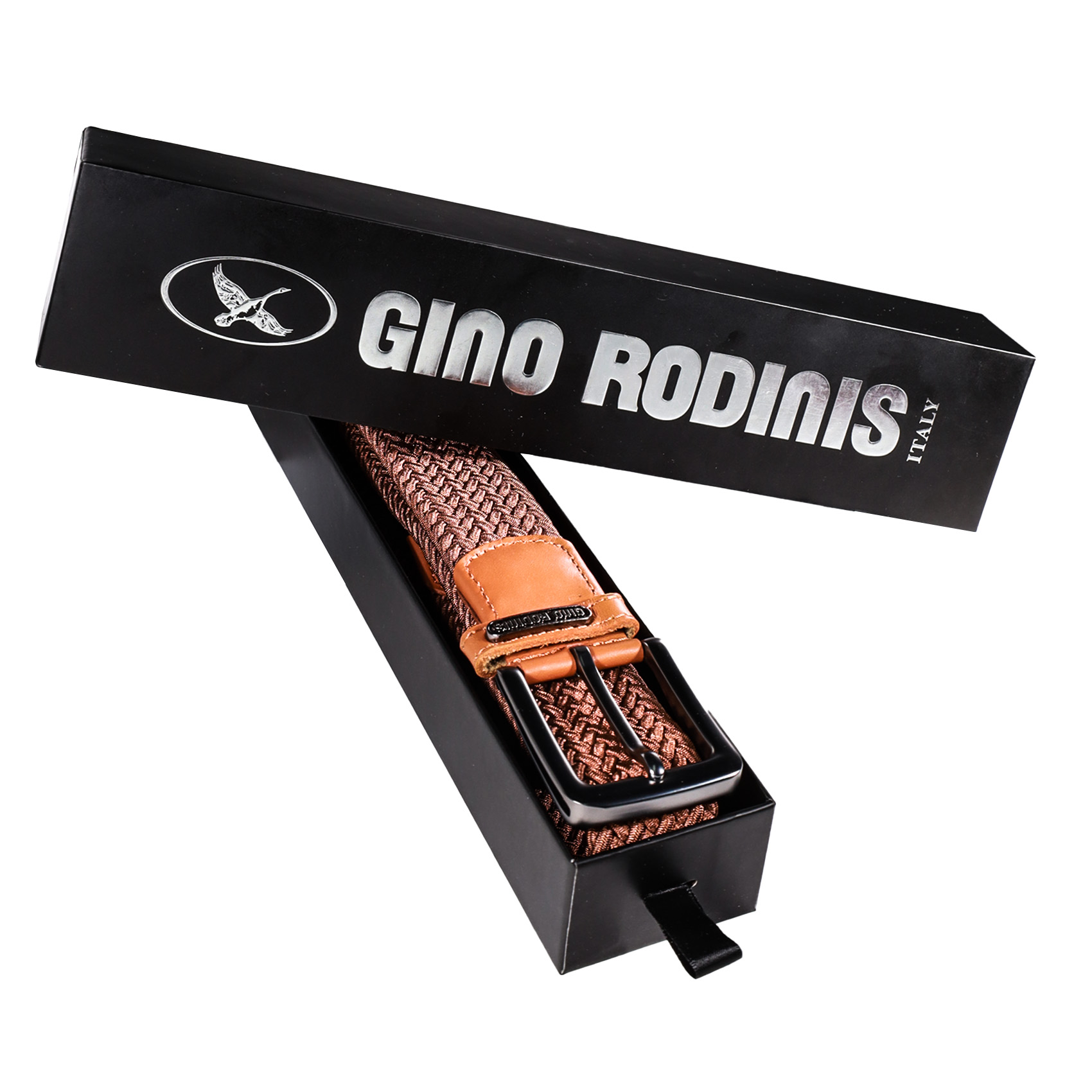 CINTURÓN ELASTICADO HOMBRE GINO RODINIS 2513 TALLA L-XL CAMEL - 5