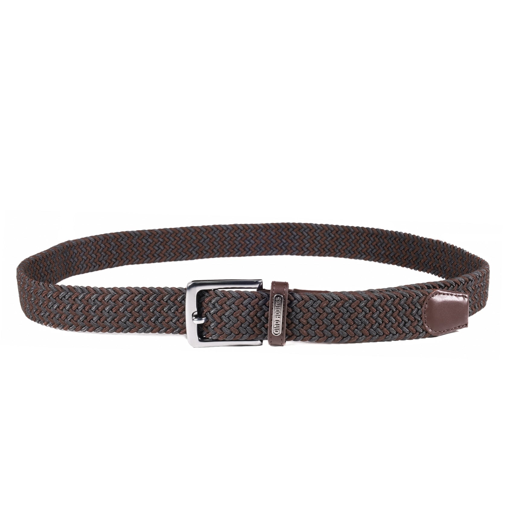 CINTURÓN ELASTICADO HOMBRE GINO RODINIS 2516 TALLA L-XL NEGRO/MARRON - 3