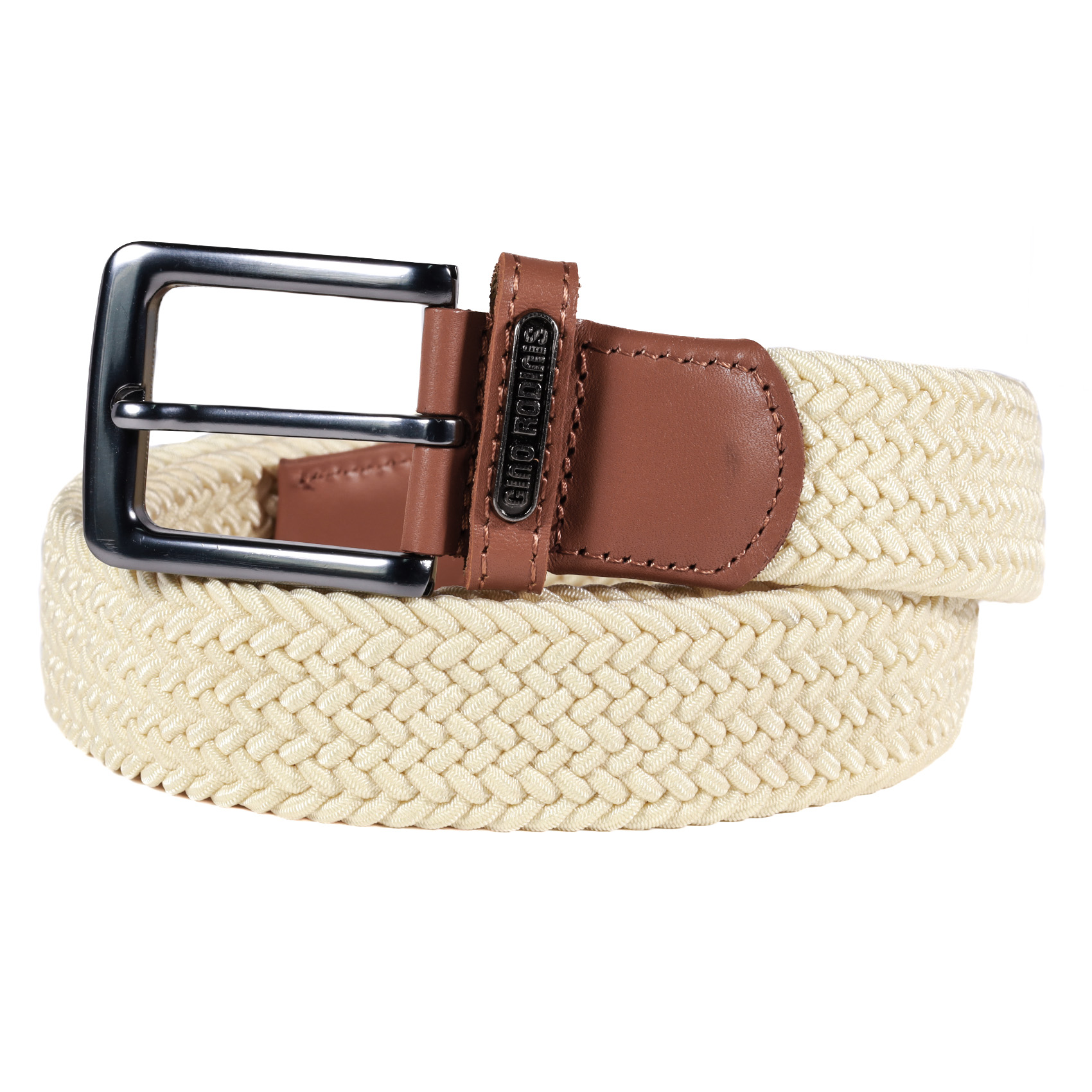 CINTURÓN ELASTICADO HOMBRE GINO RODINIS 2514 TALLA L-XL CRUDO - 1