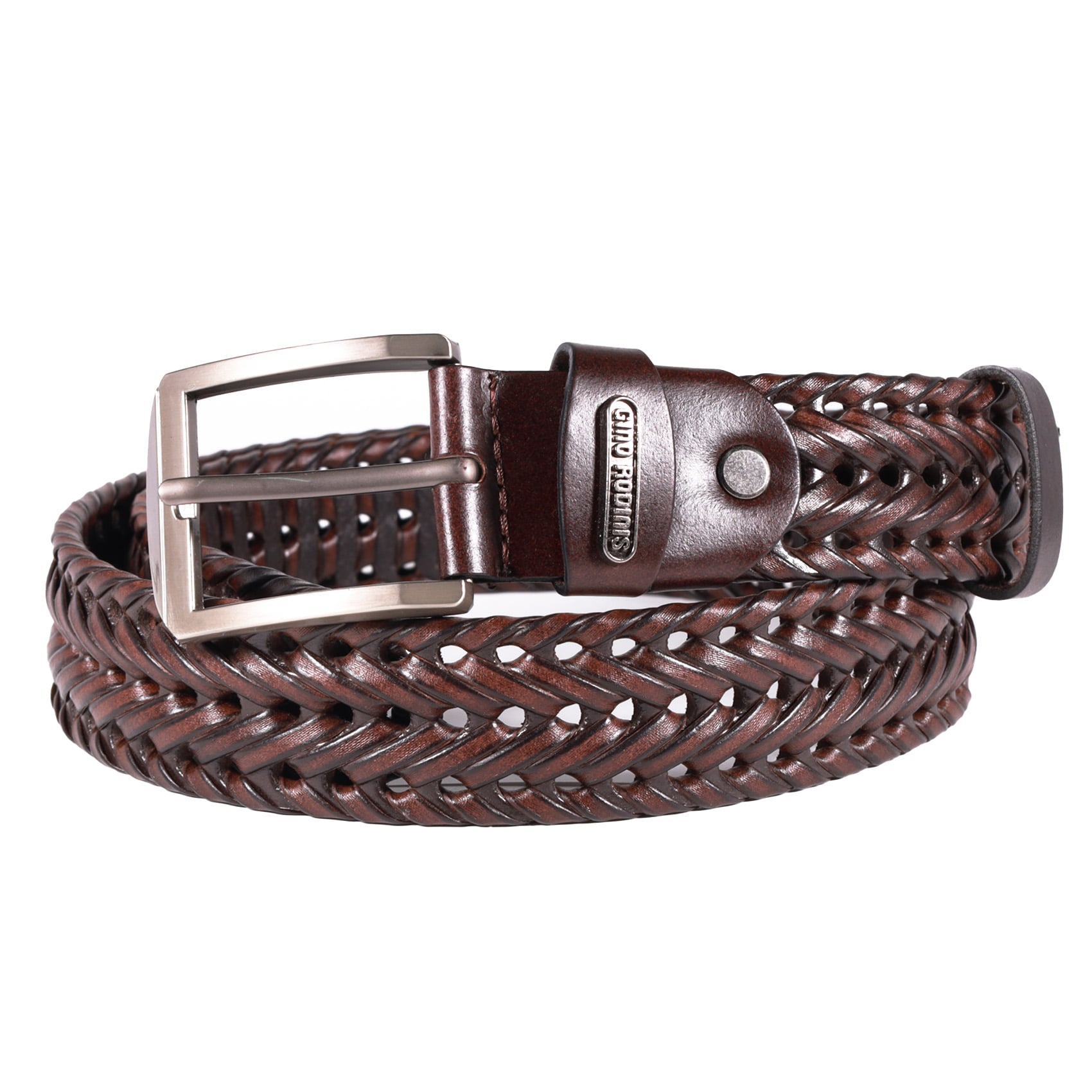 CINTURÓN DE CUERO HOMBRE GINO RODINIS 2522 TALLA L-XL MARRON - 1