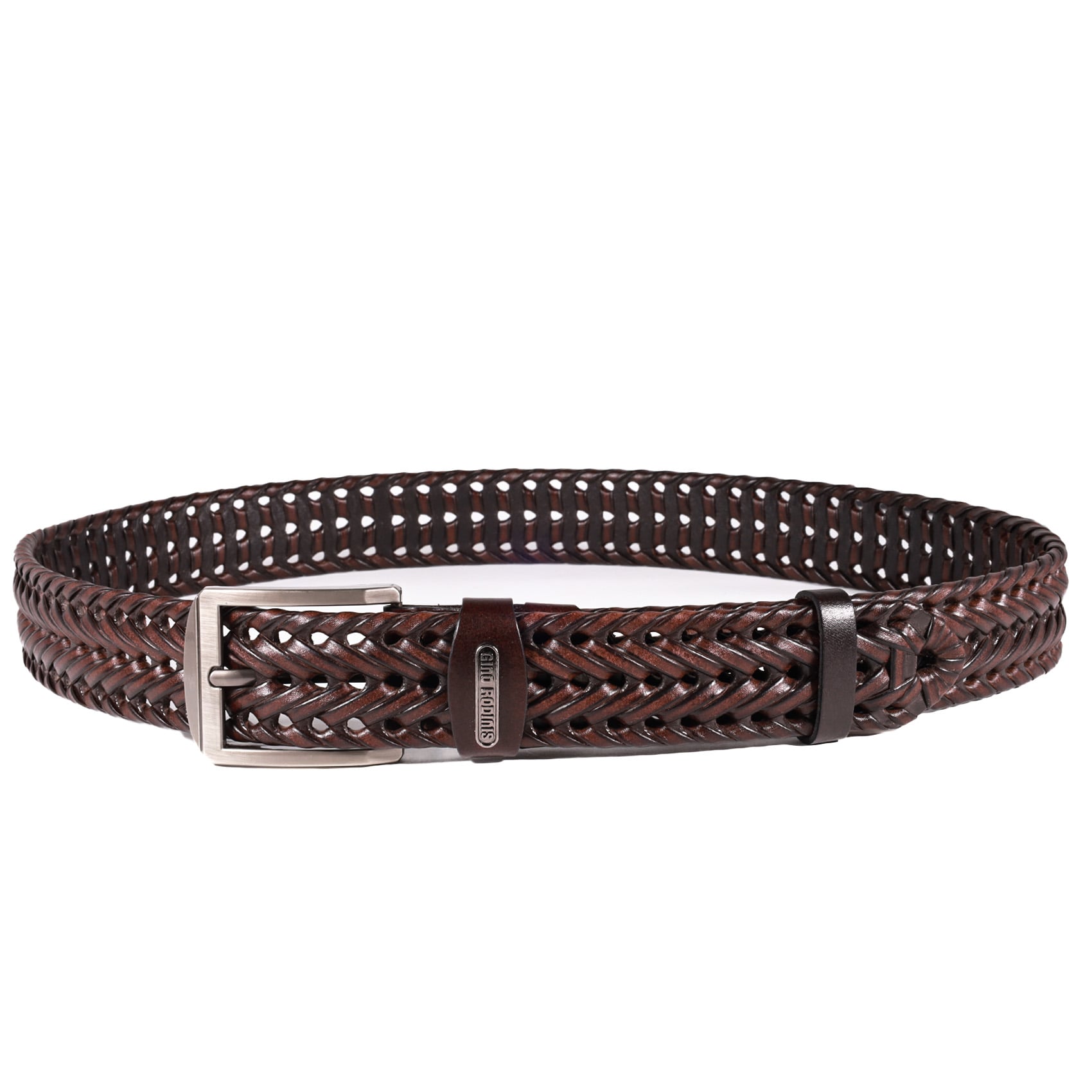 CINTURÓN DE CUERO HOMBRE GINO RODINIS 2522 TALLA L-XL MARRON - 3