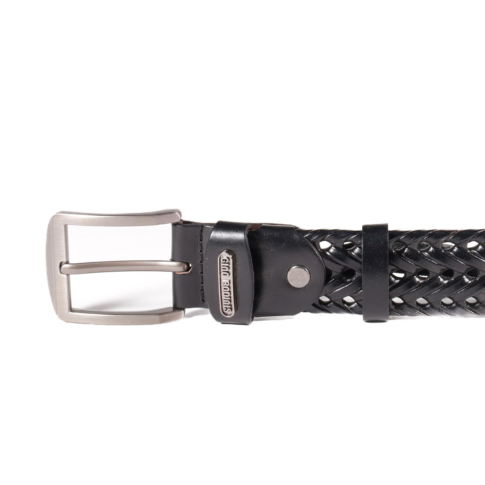 CINTURÓN DE CUERO HOMBRE GINO RODINIS 2522 TALLA S-M NEGRO - 4