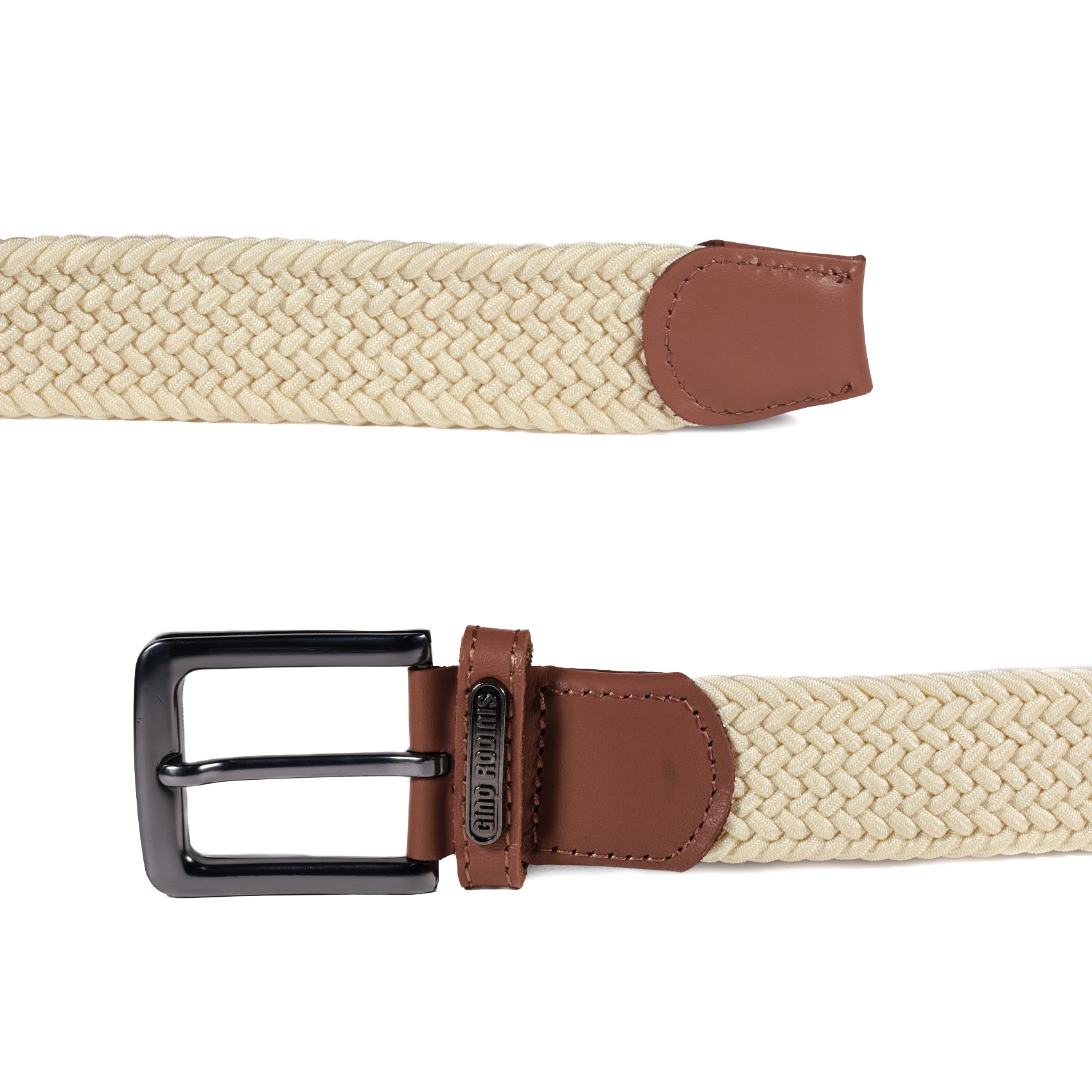 CINTURÓN ELASTICADO HOMBRE GINO RODINIS 2514 TALLA S-M CRUDO - 4