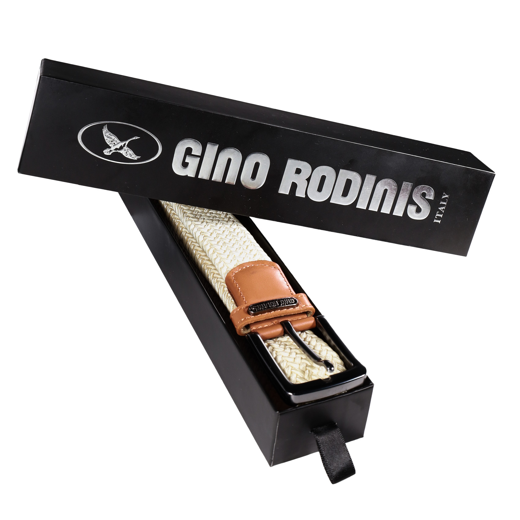 CINTURÓN ELASTICADO HOMBRE GINO RODINIS 2514 TALLA S-M CRUDO - 5